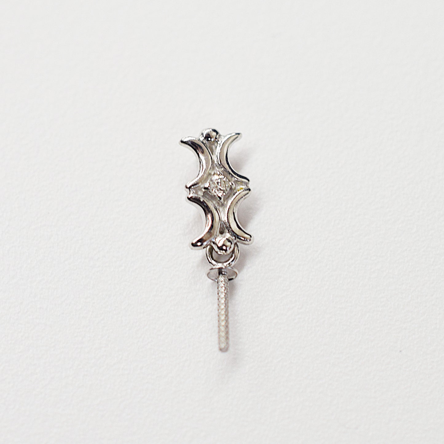 Only metal fittings 0.01ct K18WG Diamond Pendant top SIK0007