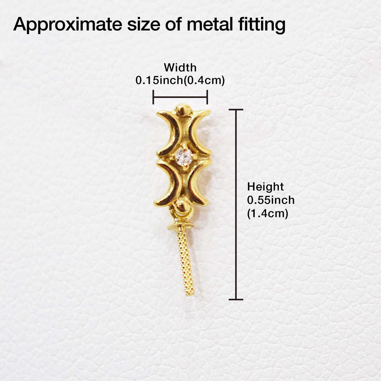 Only metal fittings 0.01ct K18YG Diamond Pendant top SIK0007