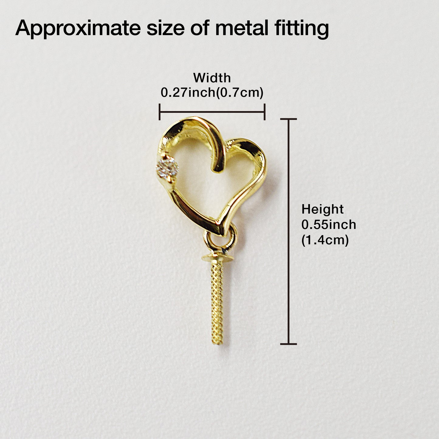 Only metal fittings 0.01ct K18YG Diamond Pendant top SIK00021