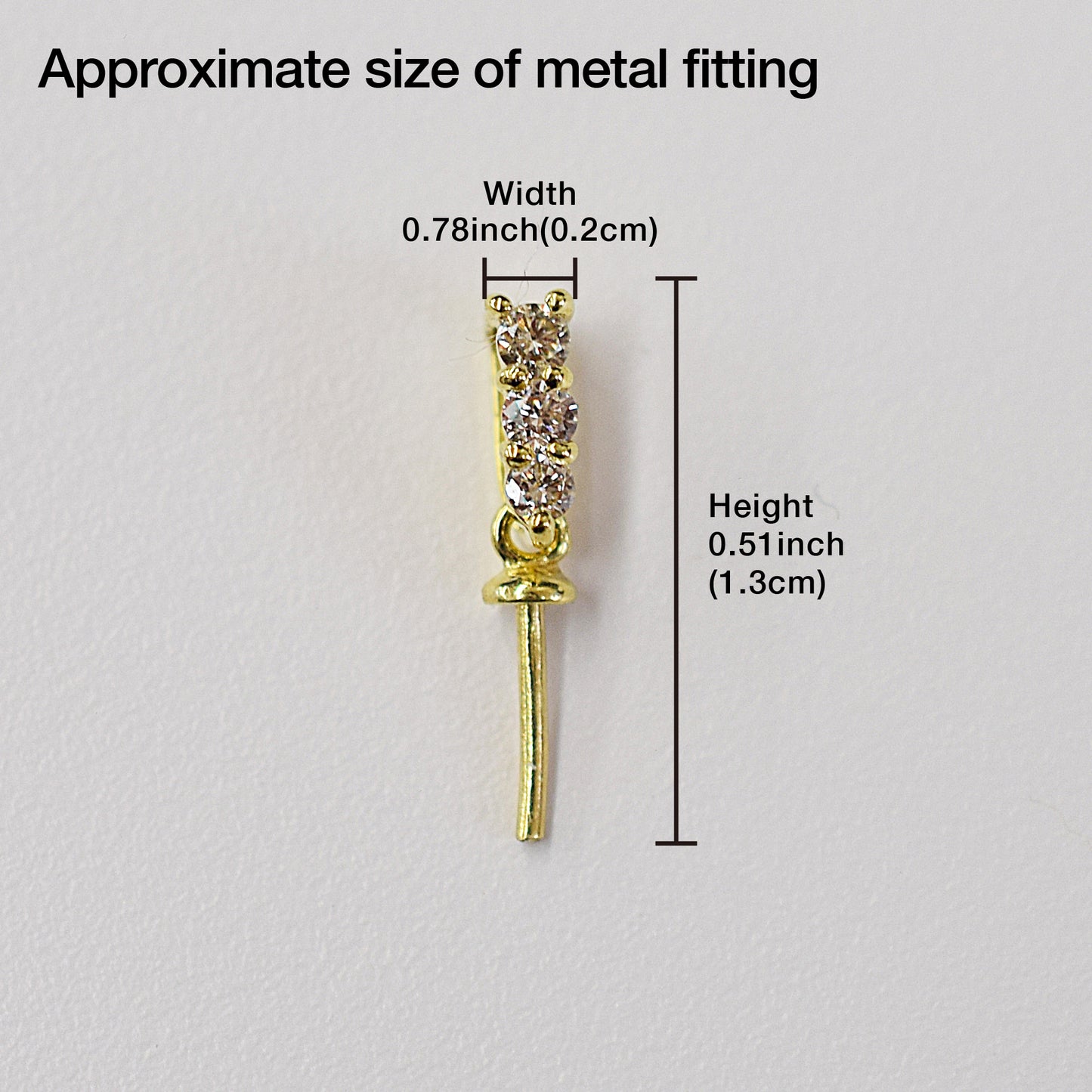 Only metal fittings 0.06ct K18YG Diamond Pendant top SIK00022