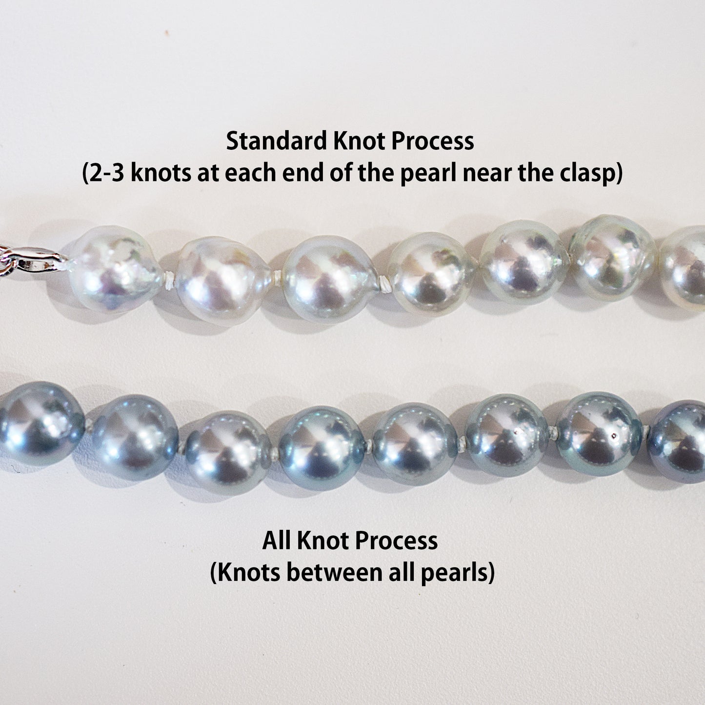 Limited to actual item Necklace Natural color Baroque 8mm - 9mm Akoya Pearl Japan 17.3inch starand choker