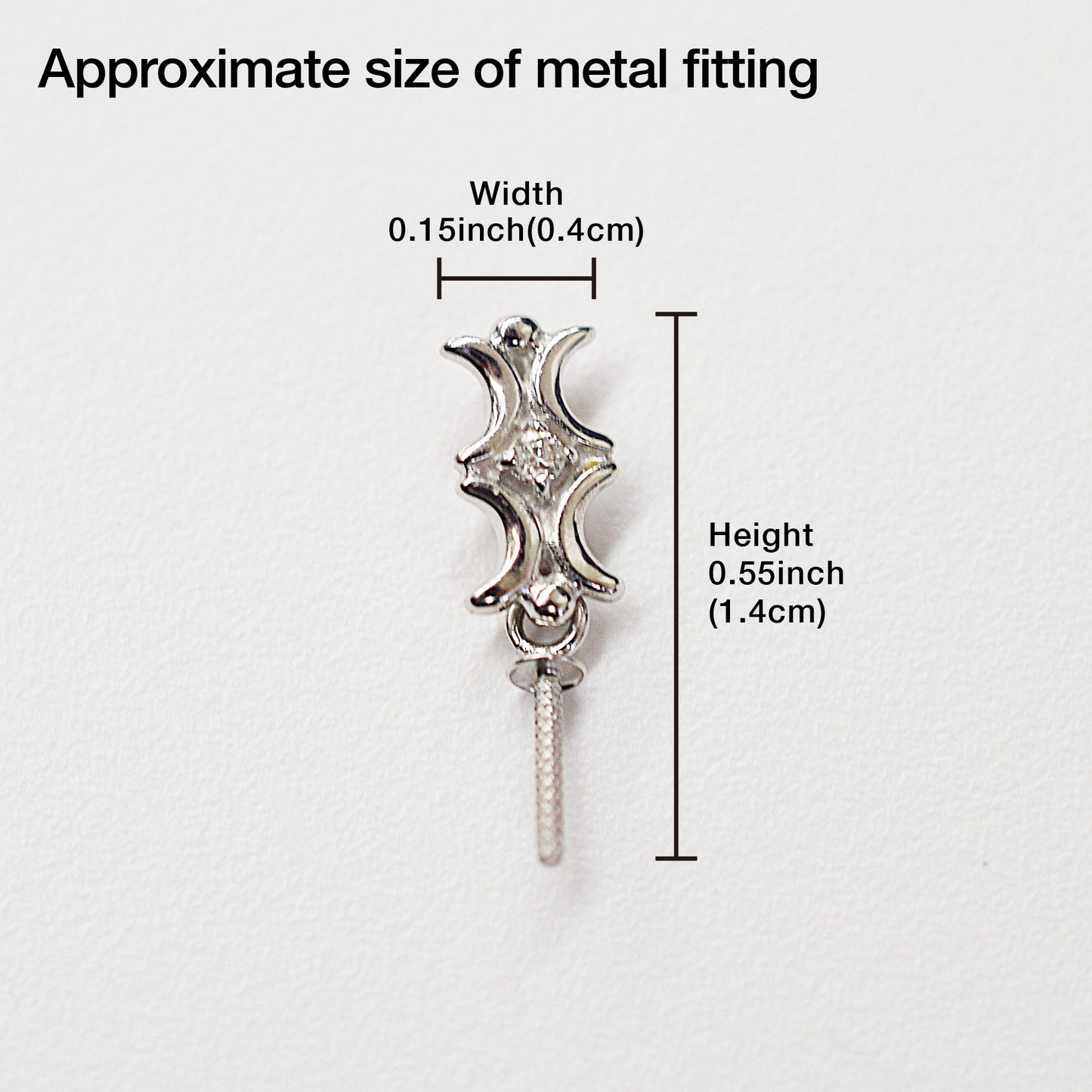 Only metal fittings 0.01ct K18WG Diamond Pendant top SIK0007