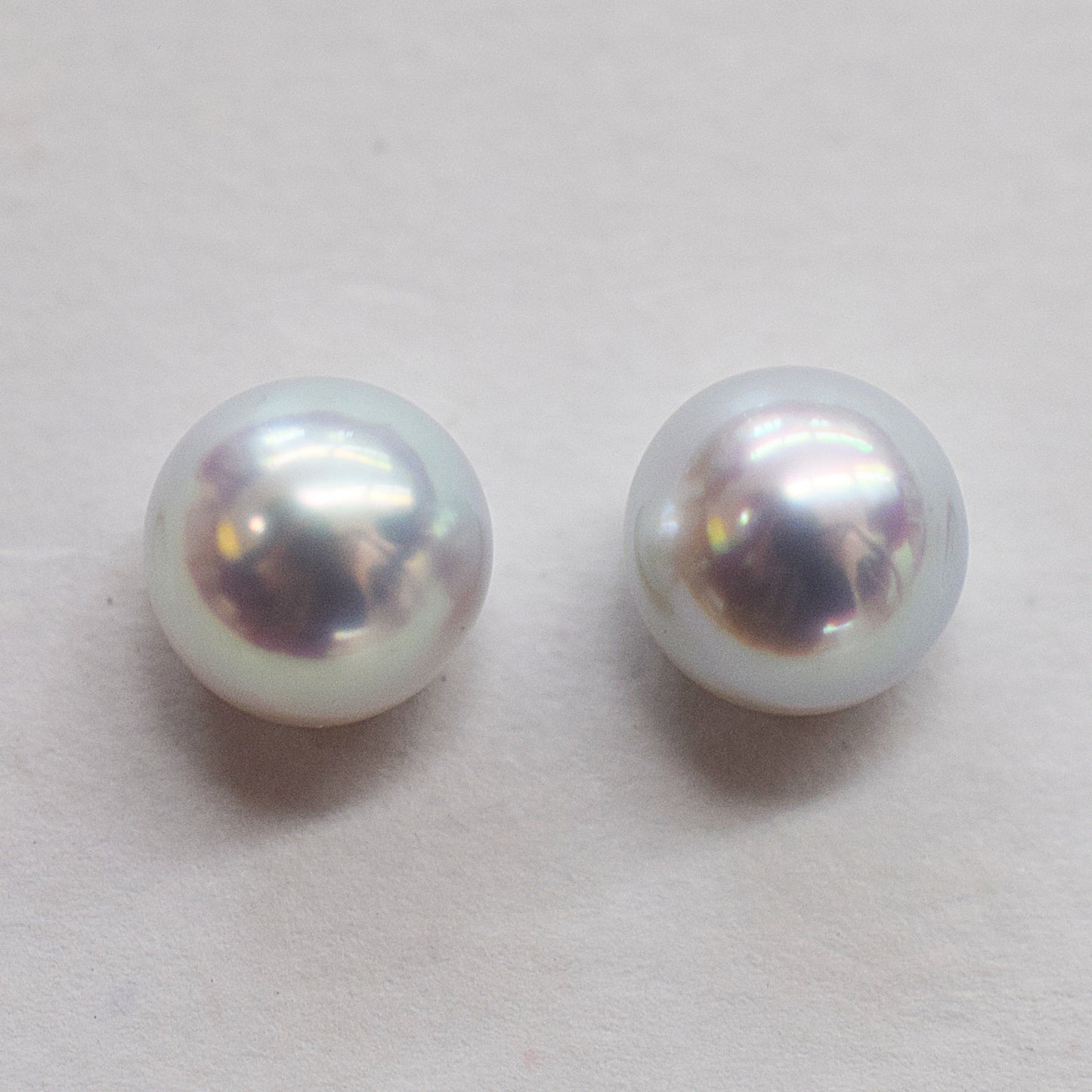 AAA rank 6.5mm - 7mm Natural 1pair 2pc Real Akoya Pearl studs Earring Japan Japanese Seawater reenspearl birthday loose