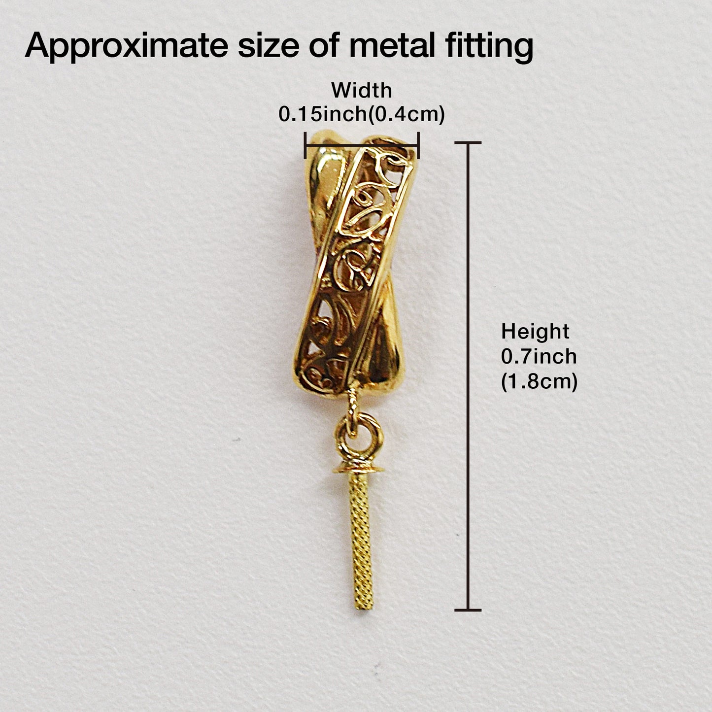 Only metal fittings K18YG Pendant top RP0029