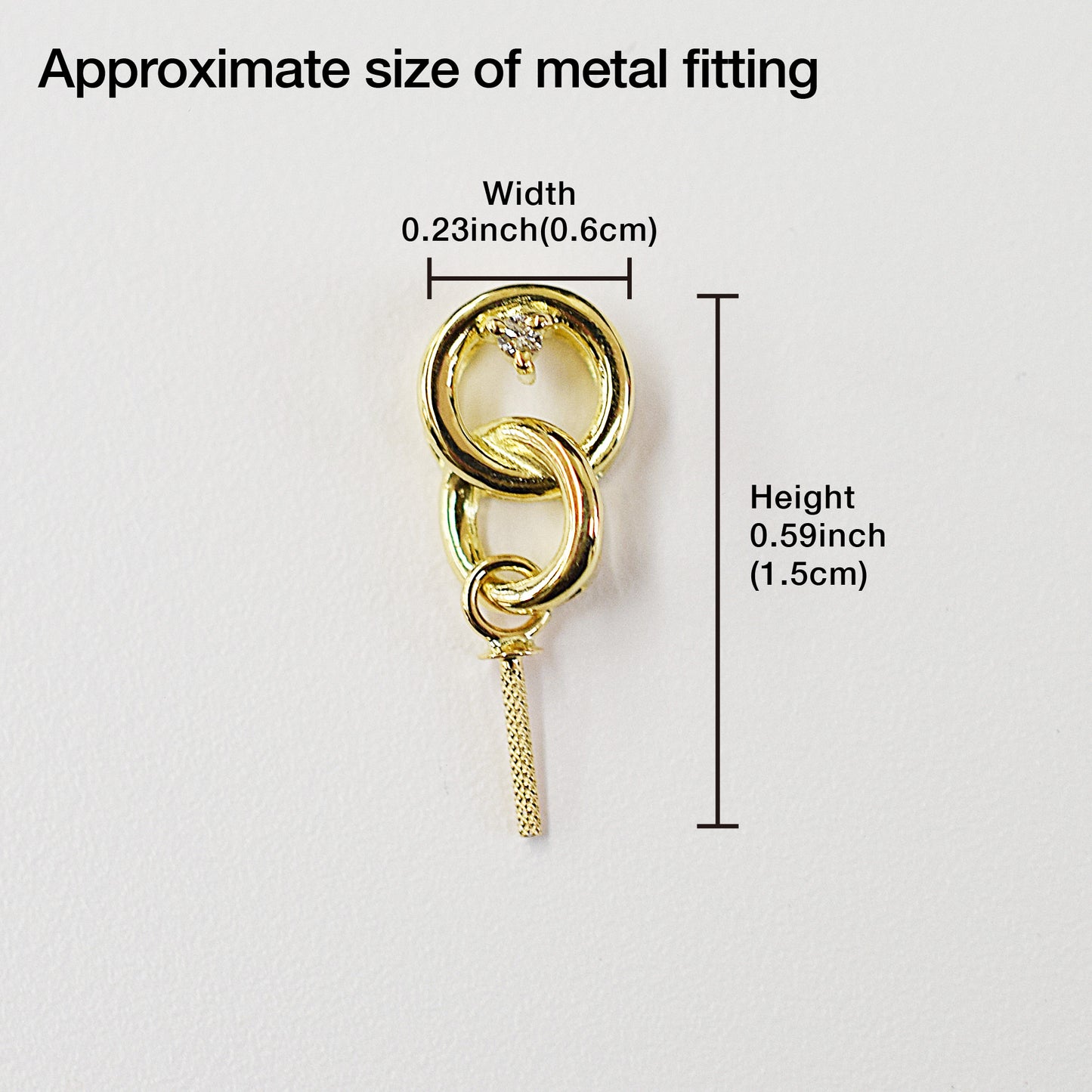 Only metal fittings 0.01ct K18YG Diamond Pendant top SIK00061