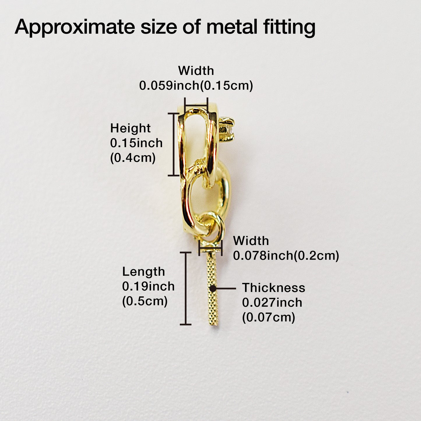 Only metal fittings 0.01ct K18YG Diamond Pendant top SIK00061