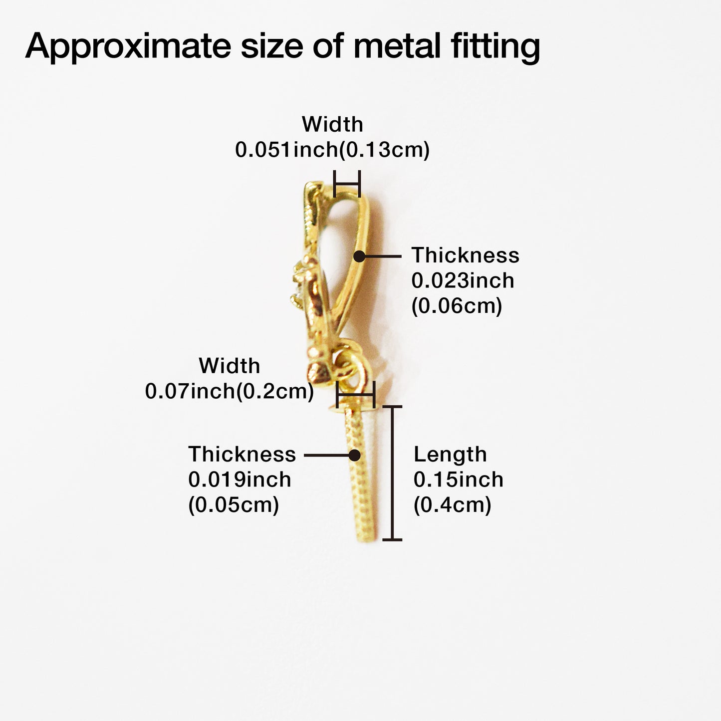 Only metal fittings 0.01ct K18YG Diamond Pendant top SIK0007