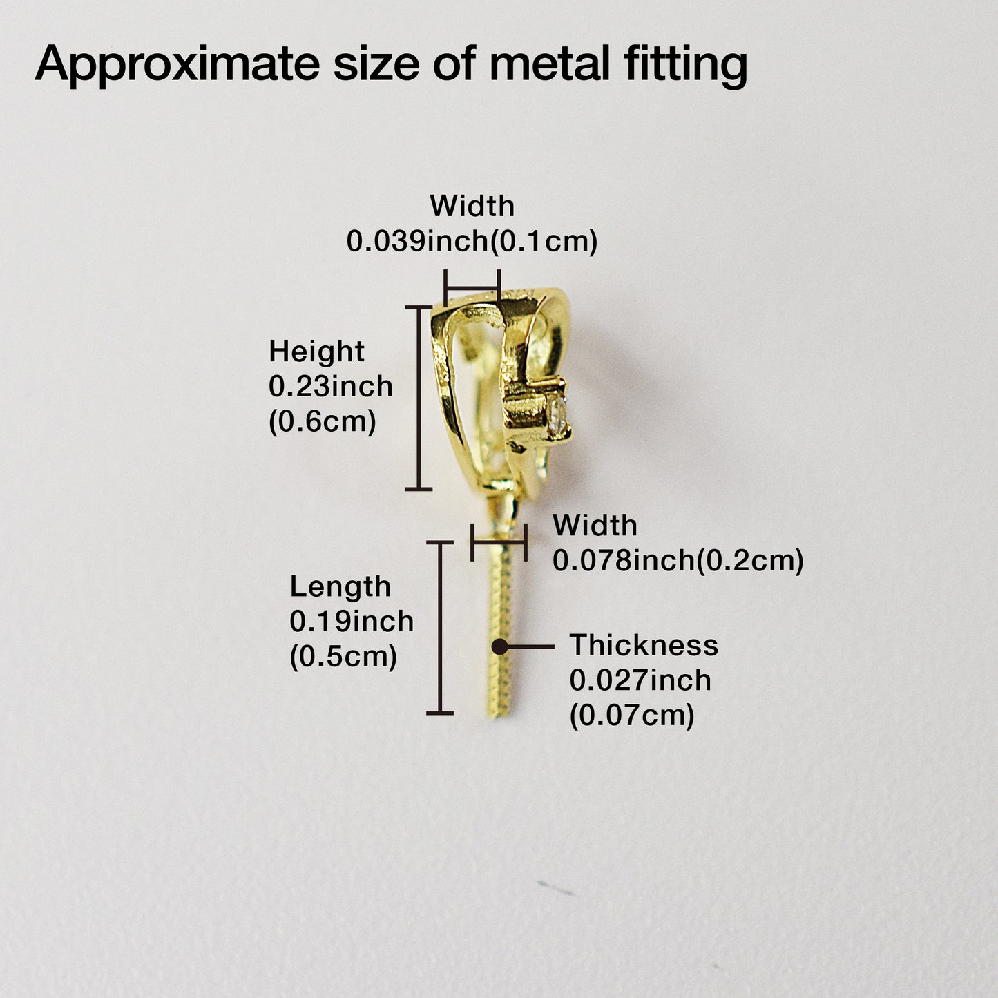 Only metal fittings 0.01ct K18YG Diamond Pendant top SIK00021