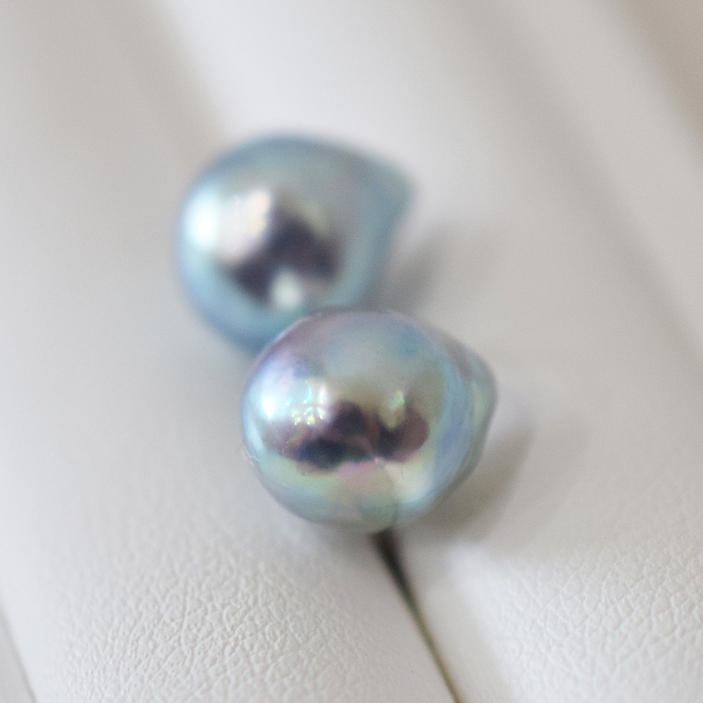 Limited to actual item Natural color akoya Baroque pearl 10mm - 10.5mm Surgical Stainless Steel Seawater Akoya Pearl Stud Earrings Japan