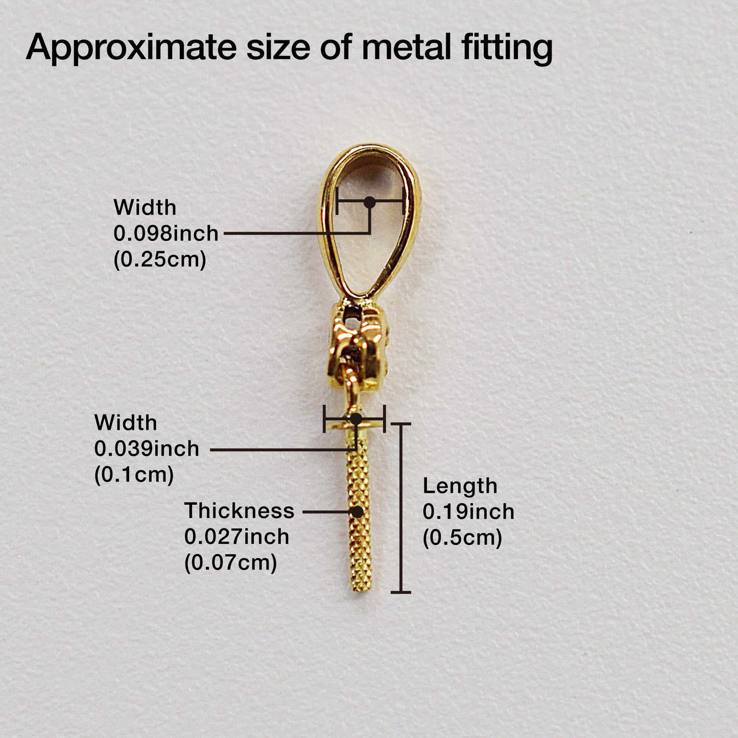 Only metal fittings 0.01ct K18YG Diamond Pendant top RP0007