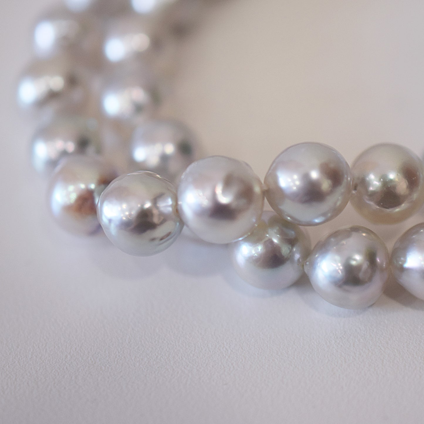 Limited to actual item Necklace Natural color Baroque 8mm - 9.5mm Real Akoya Pearl Japan 16.5inch 42cm starand Japanese choker reenspearl