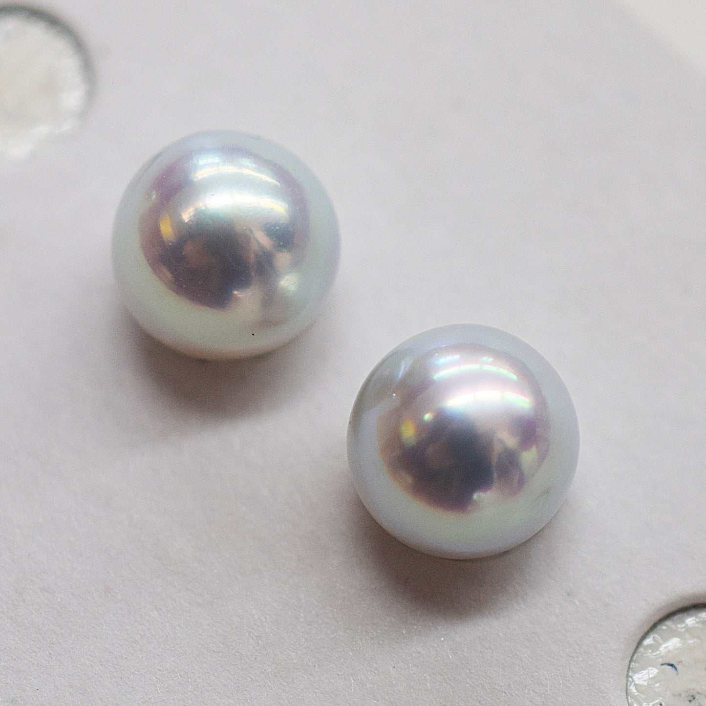 AAA rank 6.5mm - 7mm Natural 1pair 2pc Real Akoya Pearl studs Earring Japan Japanese Seawater reenspearl birthday loose