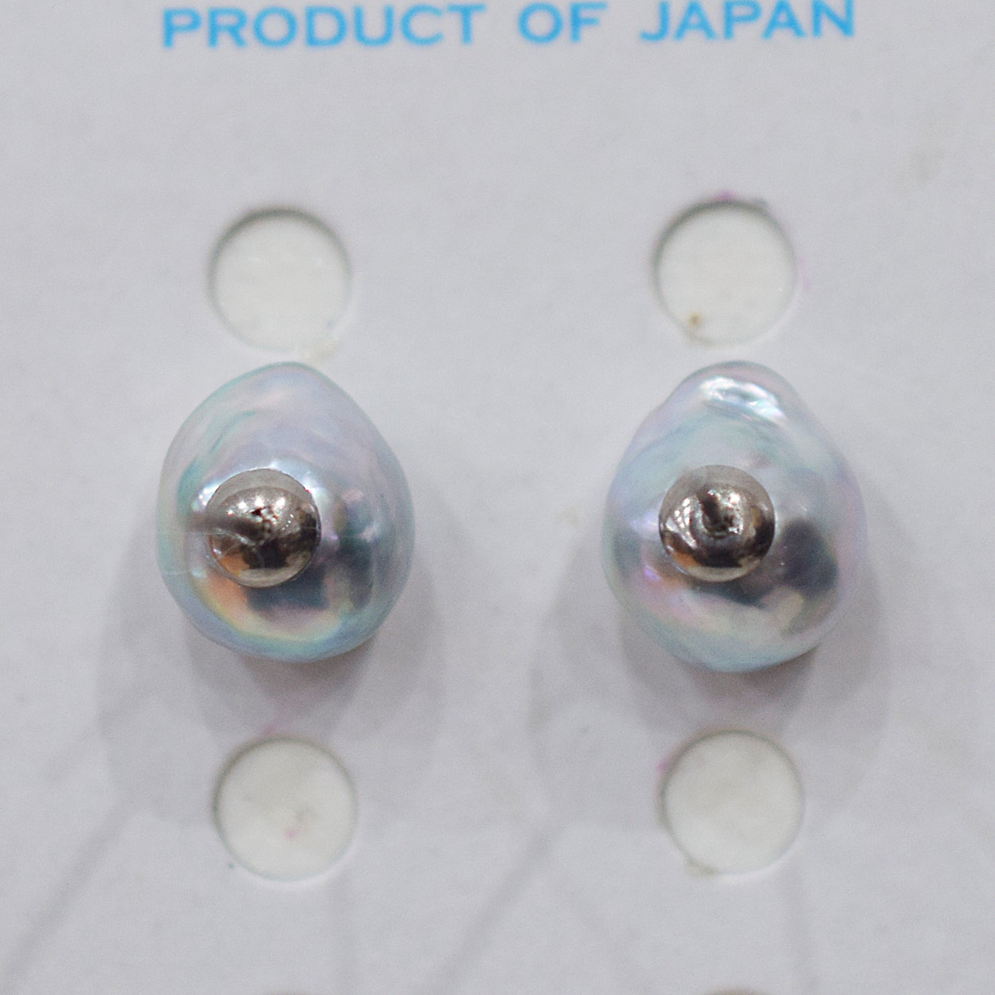 Limited to actual item Natural color akoya Baroque pearl 10.5mm - 11mm Surgical Stainless Steel Seawater Akoya Pearl Stud Earrings Japan