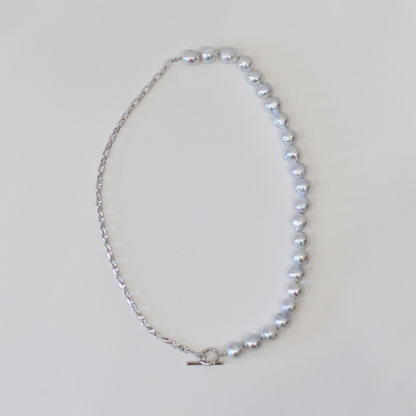 Limited to actual item Necklace Natural color Baroque 9mm - 10mm Real Akoya Pearl From Japan 17.5inch starand choker Japanese akoyapearl