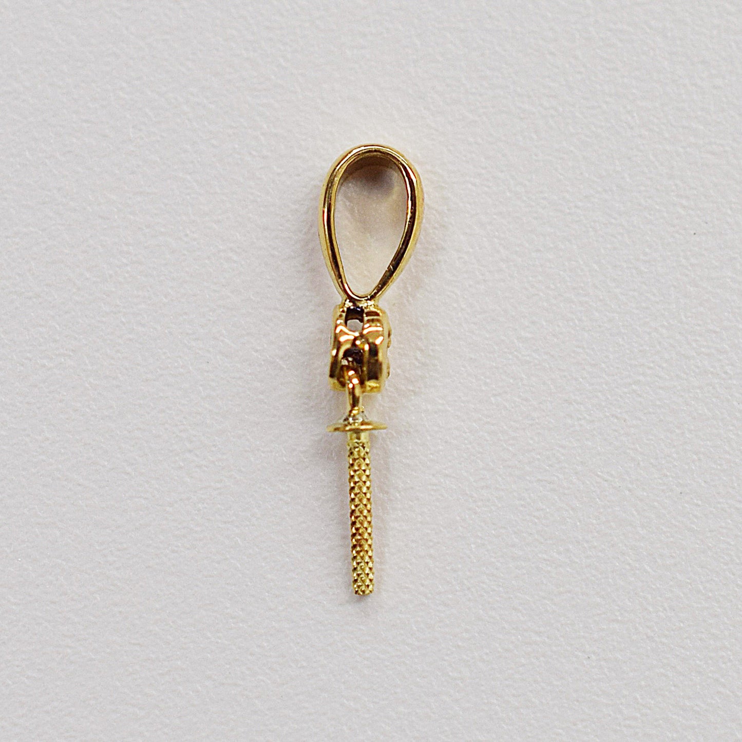Only metal fittings 0.01ct K18YG Diamond Pendant top RP0007