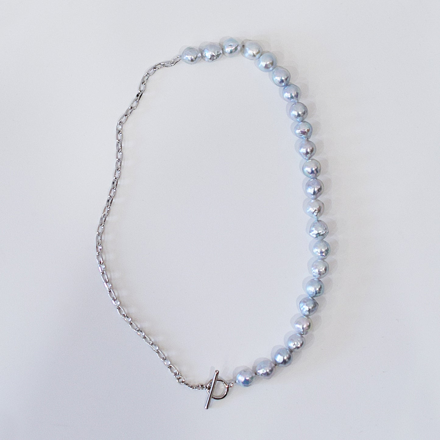 Limited to actual item Necklace Natural color Baroque 9mm - 10mm Real Akoya Pearl From Japan 17.5inch starand choker Japanese akoyapearl