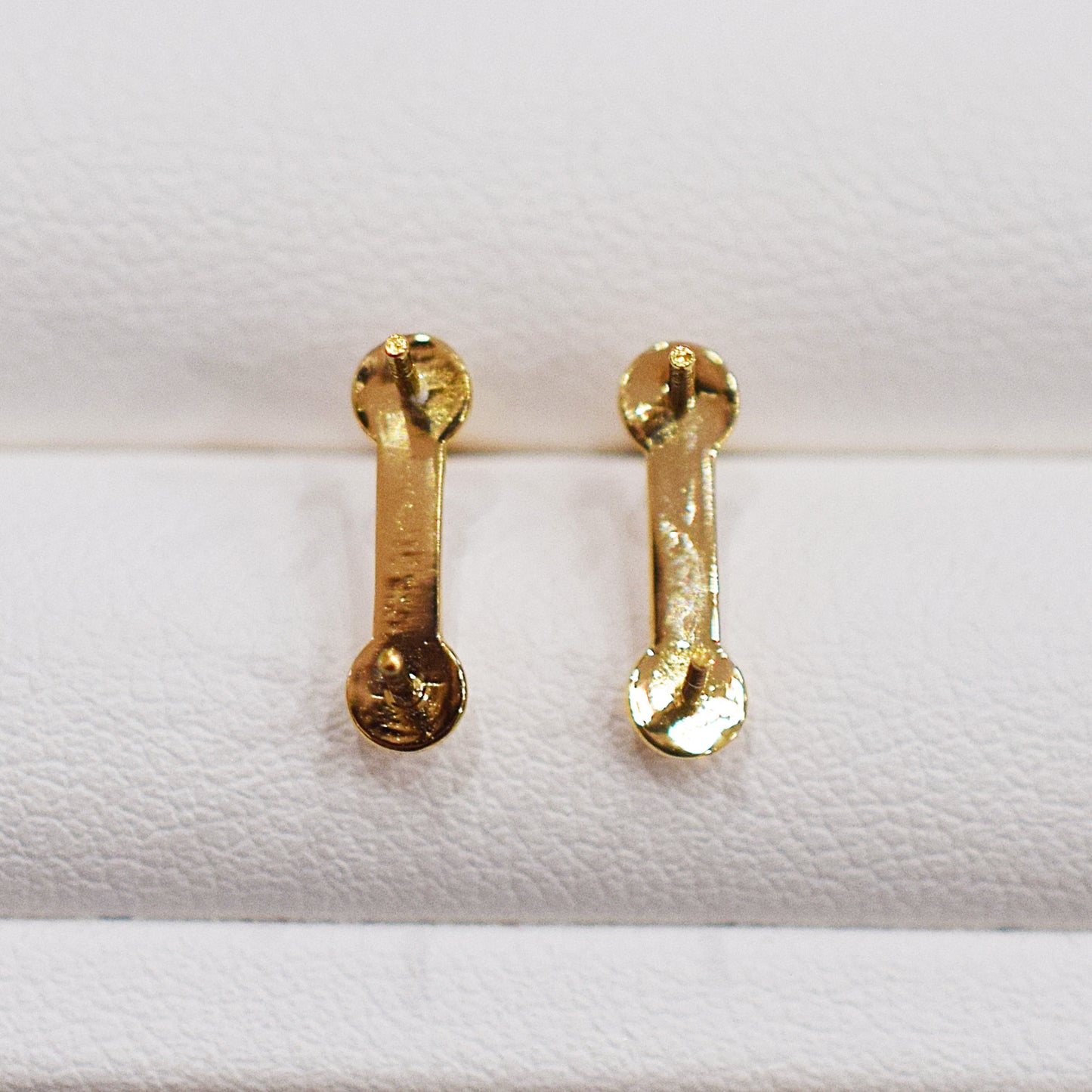 Only metal fittings K18YG stud earring Metal fitting Recommended for pearls 5mm - 8mm