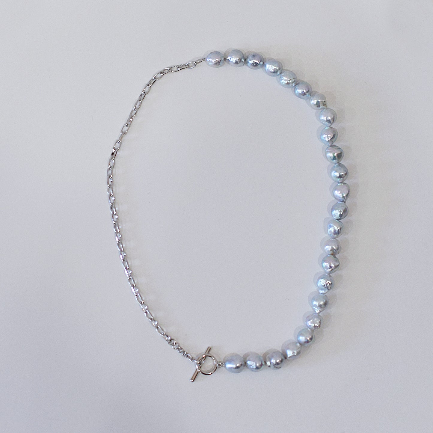 Limited to actual item Necklace Natural color Baroque 9mm - 10mm Real Akoya Pearl From Japan 17.5inch starand choker Japanese akoyapearl