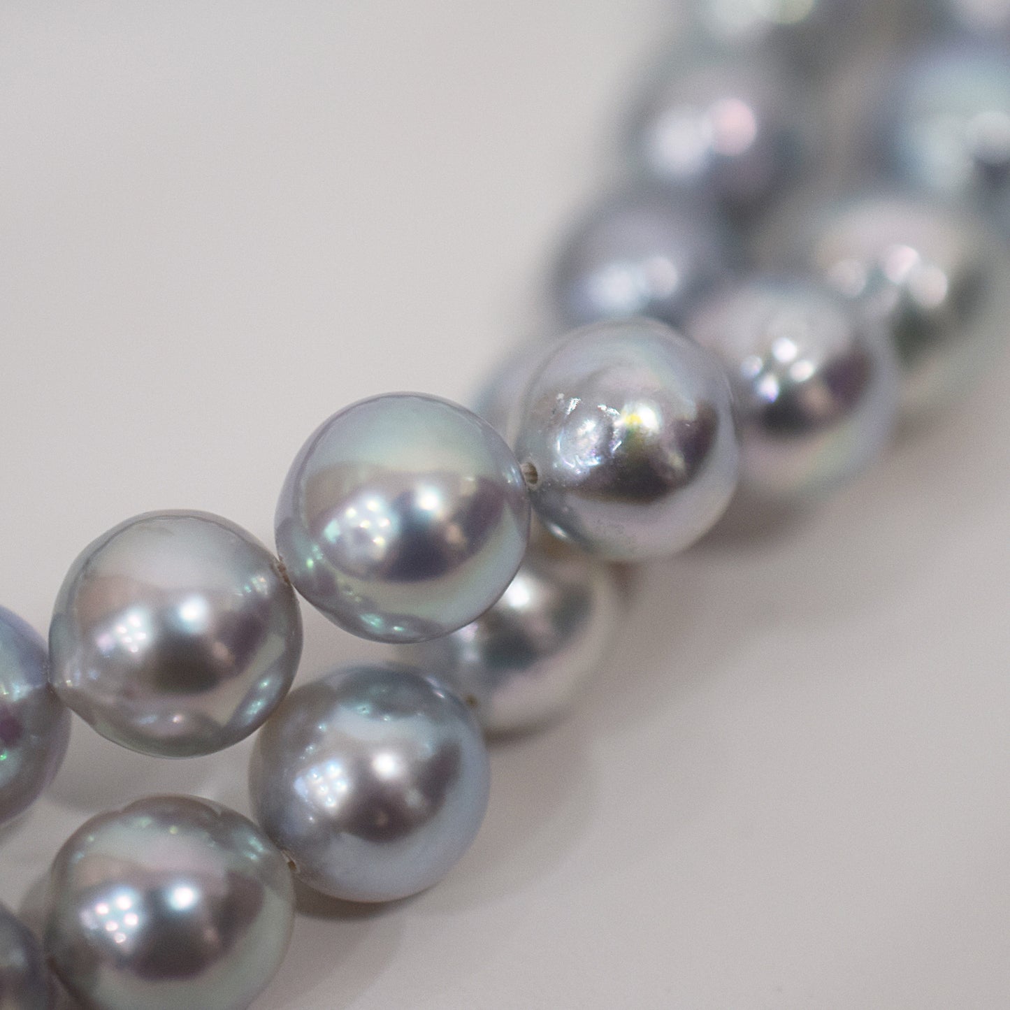 Limited to actual item Necklace Natural color Baroque 8mm - 9.5mm Real Akoya Pearl From Japan 16.5inch 42cm starand choker reenspearl