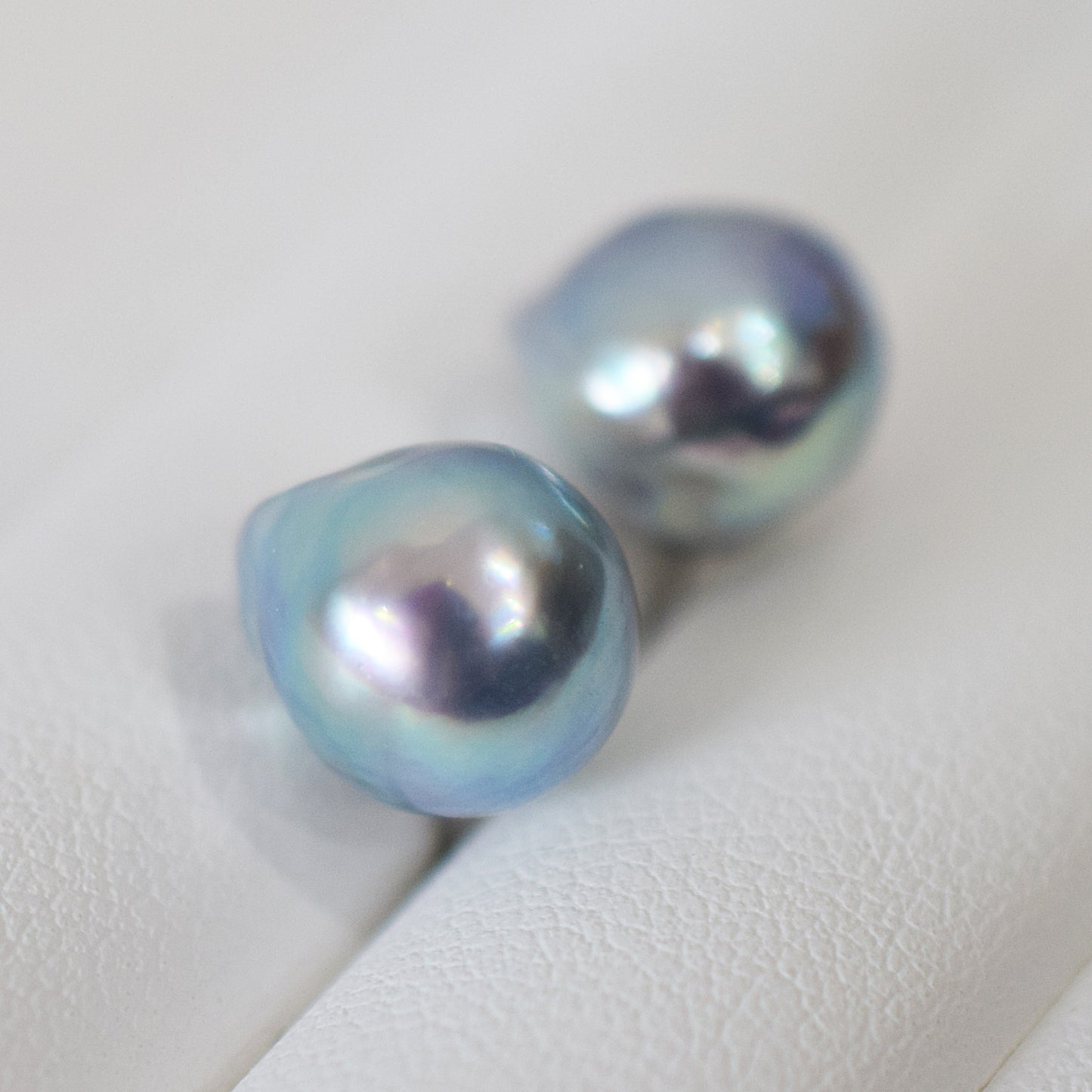 Limited to actual item Natural color akoya Baroque pearl 10mm - 10.5mm Surgical Stainless Steel Seawater Akoya Pearl Stud Earrings Japan