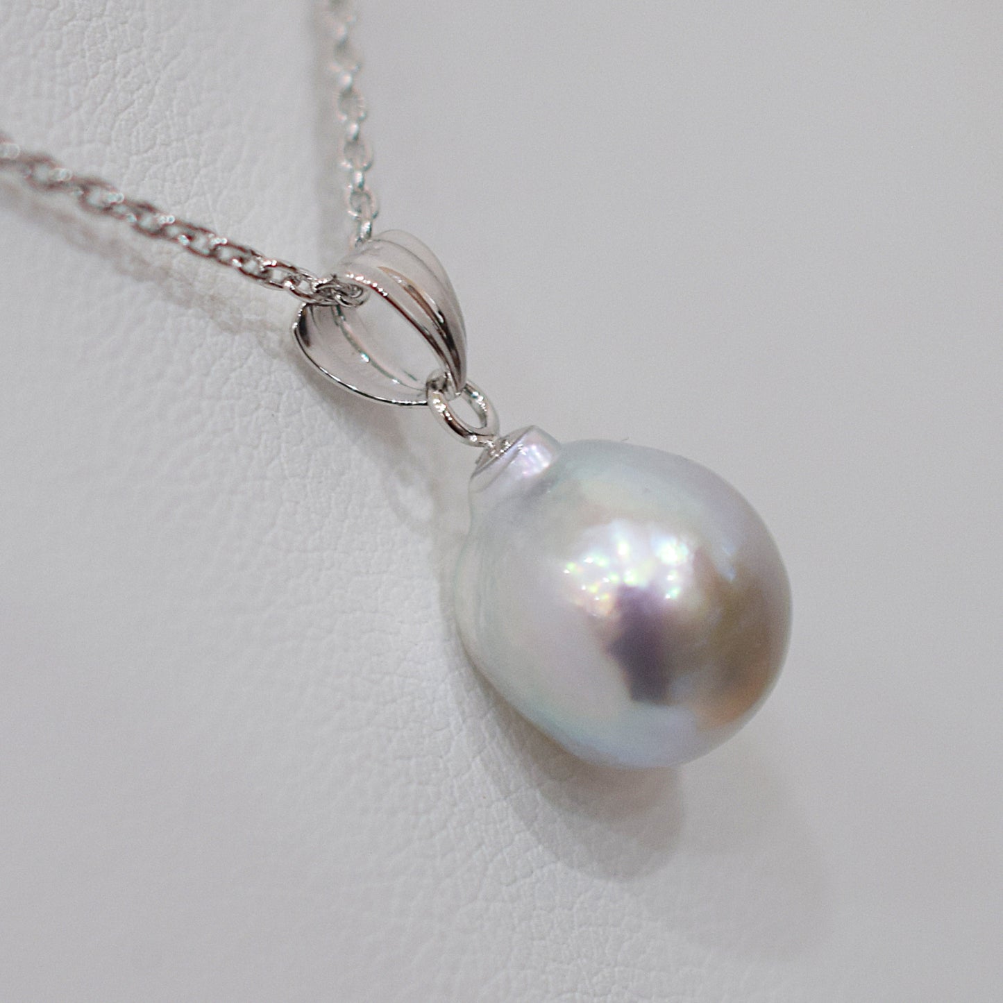 <SALE> Limited to actual item Pendant top Necklace Natural color Baroque 10.5mm Real Akoya Pearl Japan 17.7inch Japanese