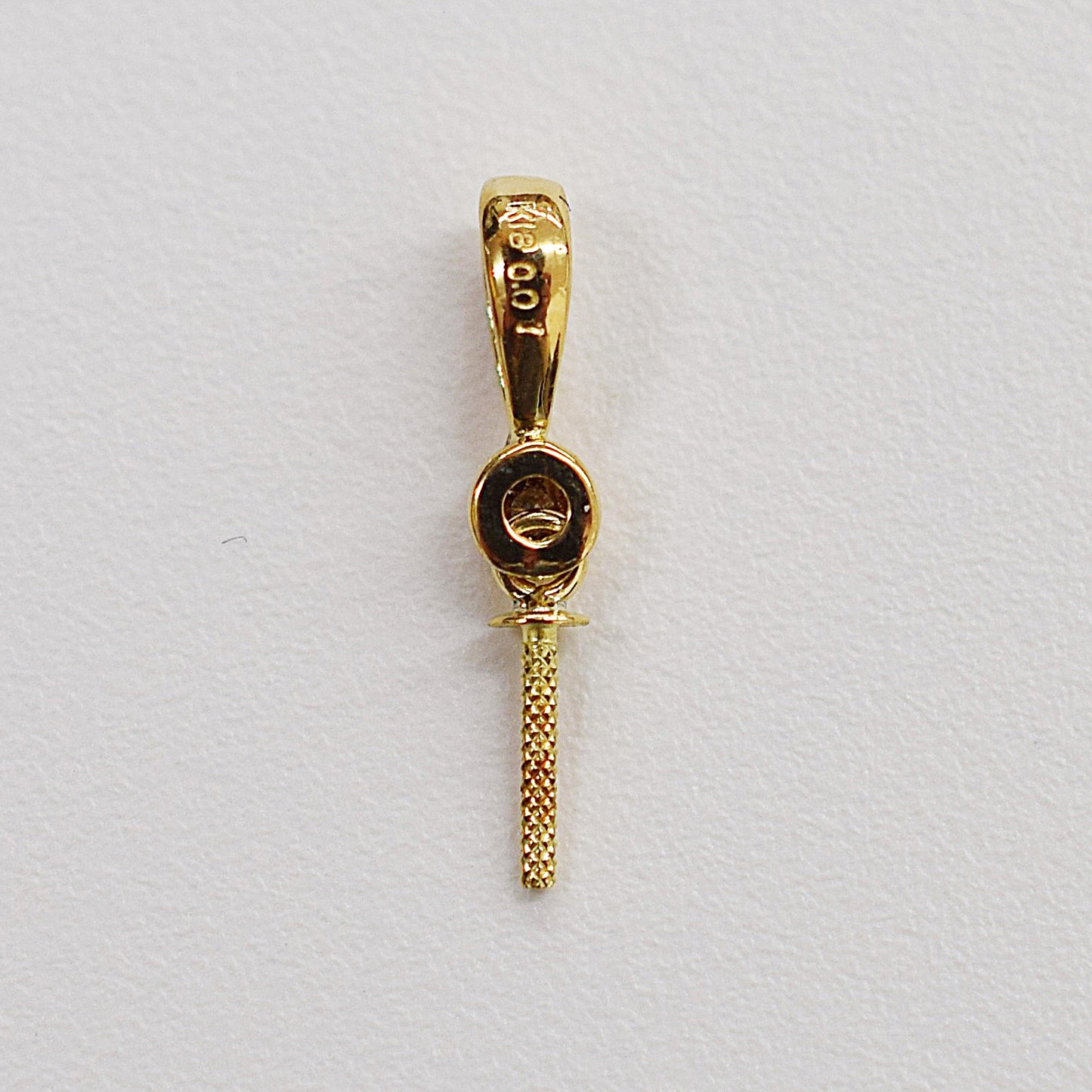 Only metal fittings 0.01ct K18YG Diamond Pendant top RP0007