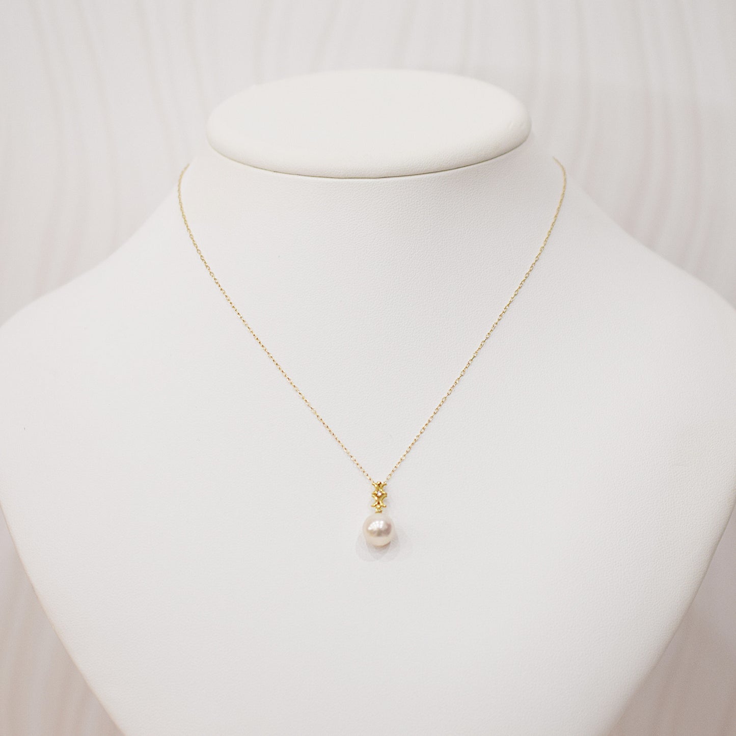 Hanadama rank White pink 8mm - 9.5mm Diamond 18K pendant necklace Akoya Pearl Real Japan Seawater pearl SIKC420 RP0007