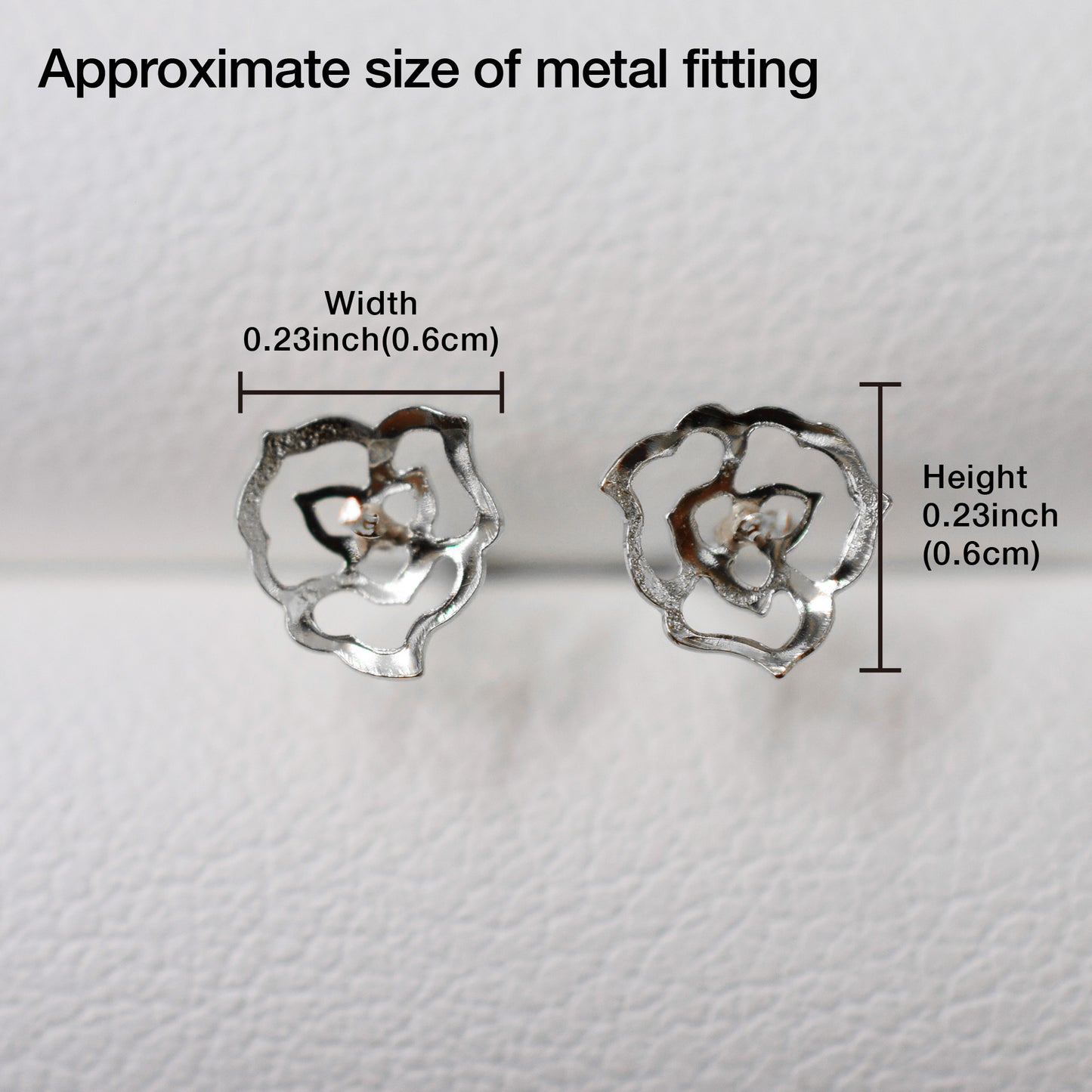 Only metal fittings K14WG stud earring Metal fitting Recommended for pearls 5mm - 8mm