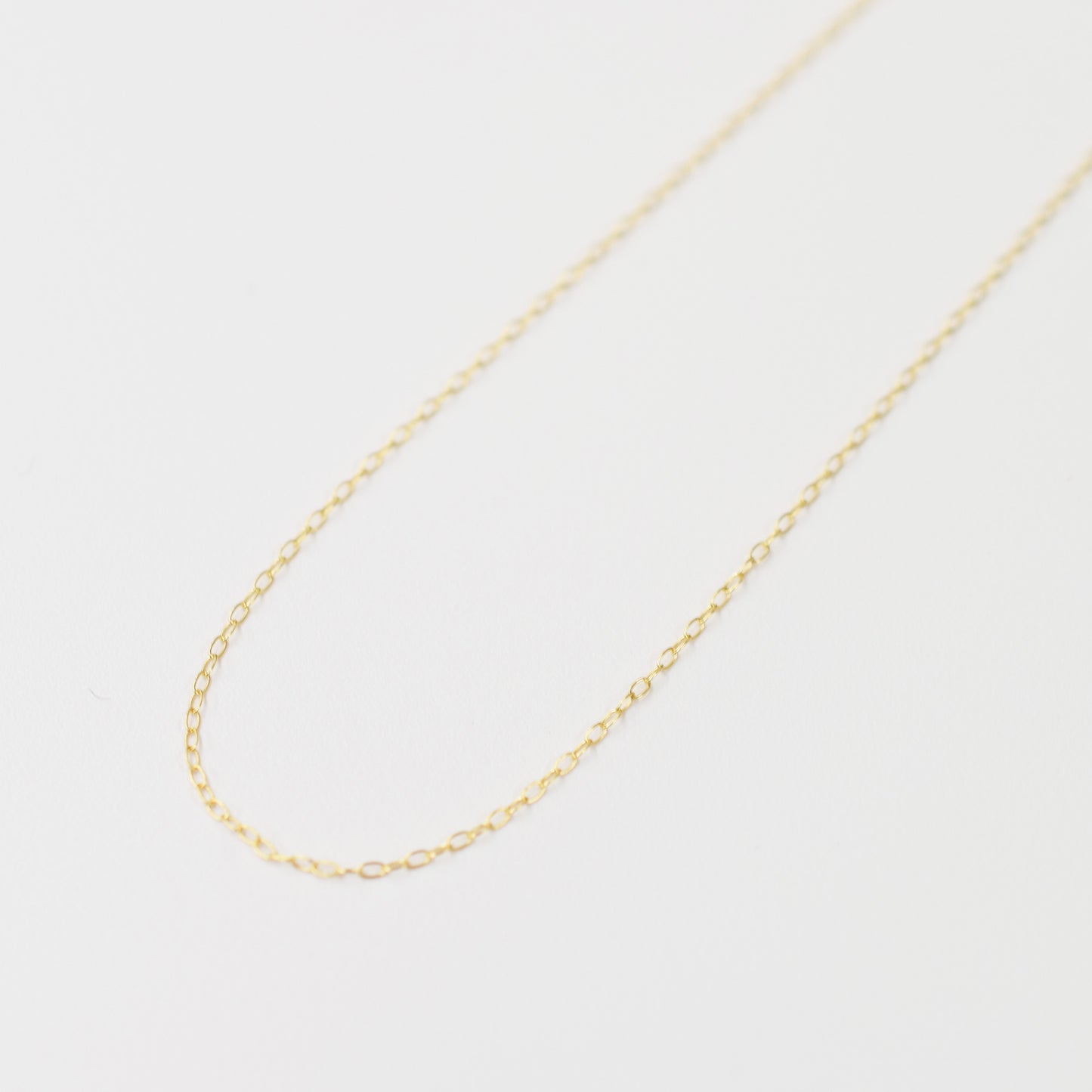 Only metal fittings K18YG chain necklace Metal fitting S size