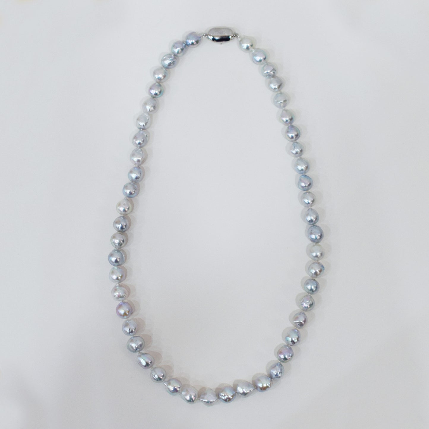 Limited to actual item Necklace Natural color Baroque 9mm - 10mm Akoya Pearl Japan 20.2inch starand choker