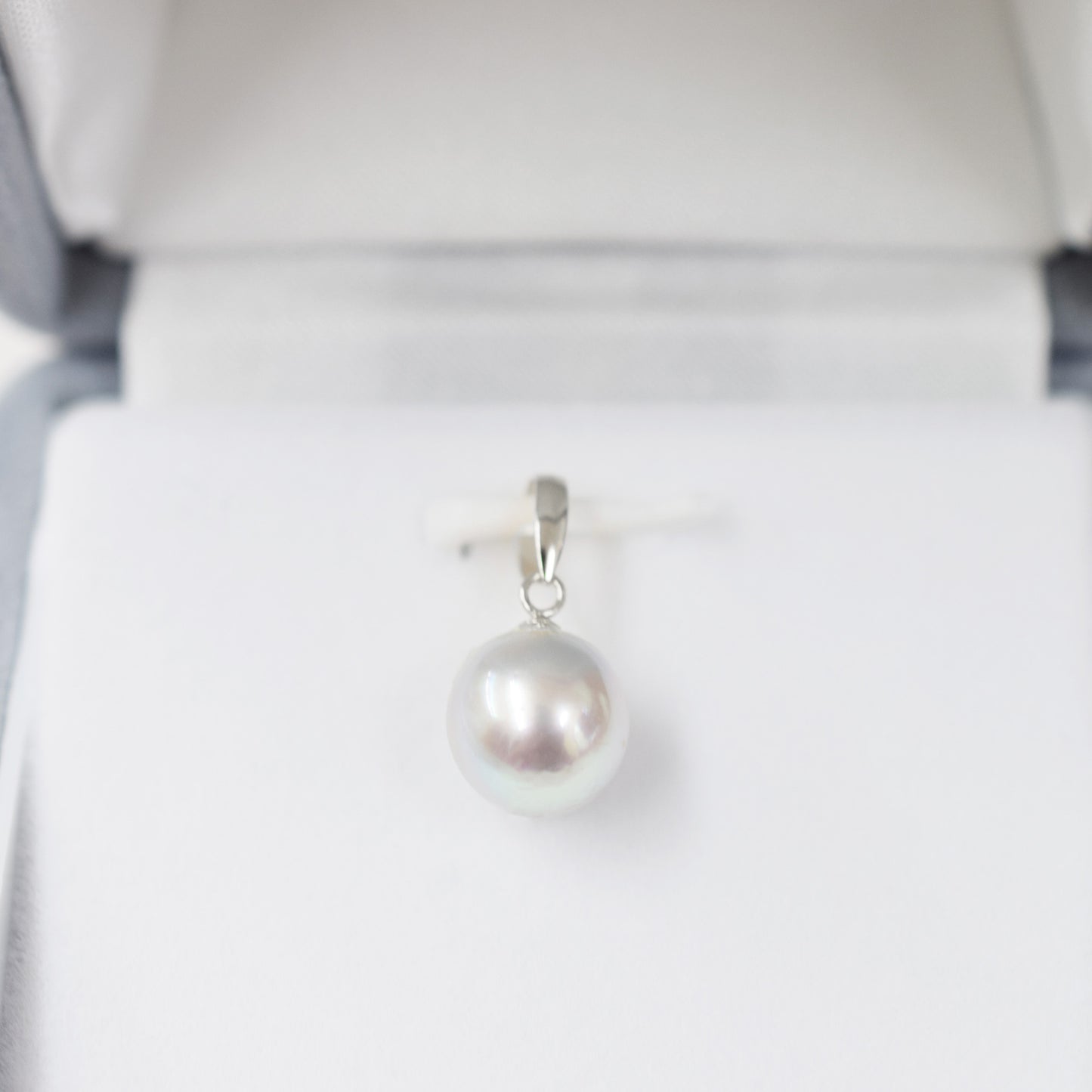 【K18YG / K18WG】Pendant top Only Madama rank 8.5mm - 9mm Natural color Akoya Pearl Japan Akoyapearl birthday あこや 真珠 日本