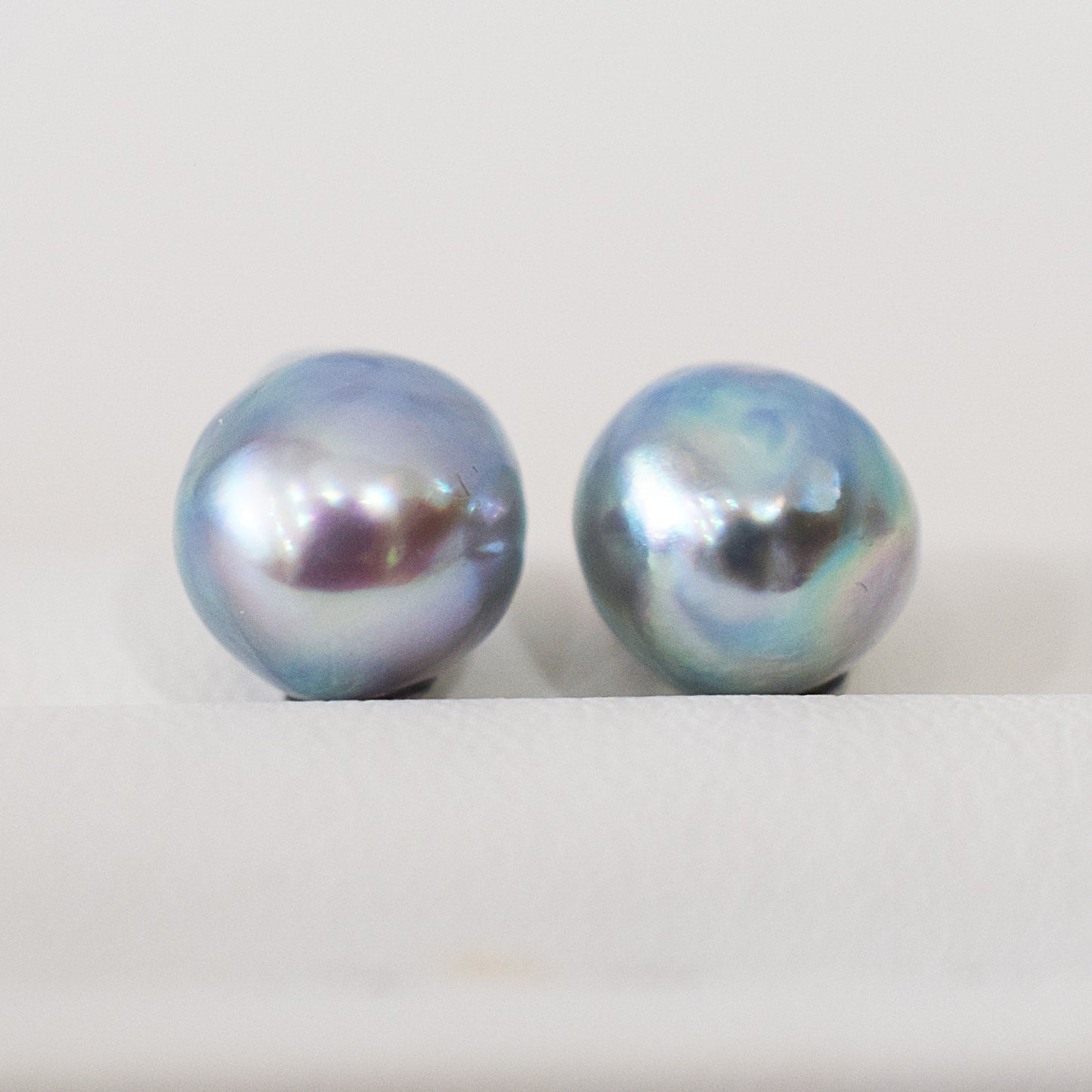 Limited to actual item Natural color akoya Baroque pearl 10.5mm - 11mm Surgical Stainless Steel Seawater Akoya Pearl Stud Earrings Japan