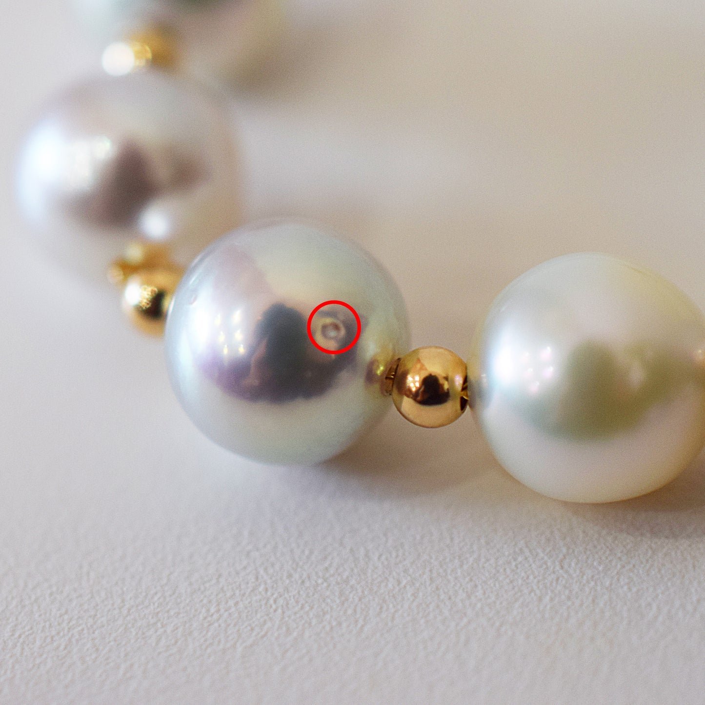 <SALE> Limited to actual item Natural color Semi-Round 9mm - 9.5mm Bracelet 7.08inch 14KGF Gold Filled Magnet Real Akoya Pearl Japan