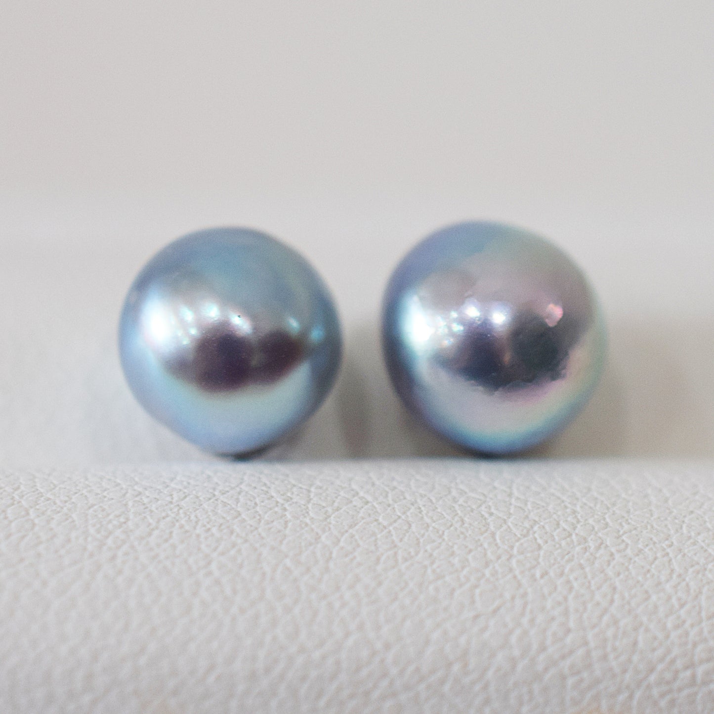 Limited to actual item Natural color akoya Baroque pearl 9.5mm - 10mm Surgical Stainless Steel Seawater Akoya Pearl Stud Earrings Japan