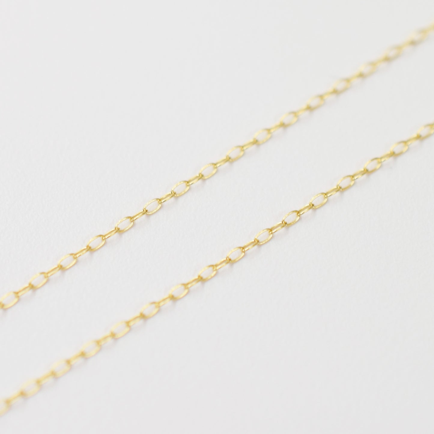 Only metal fittings K18YG chain necklace Metal fitting S size
