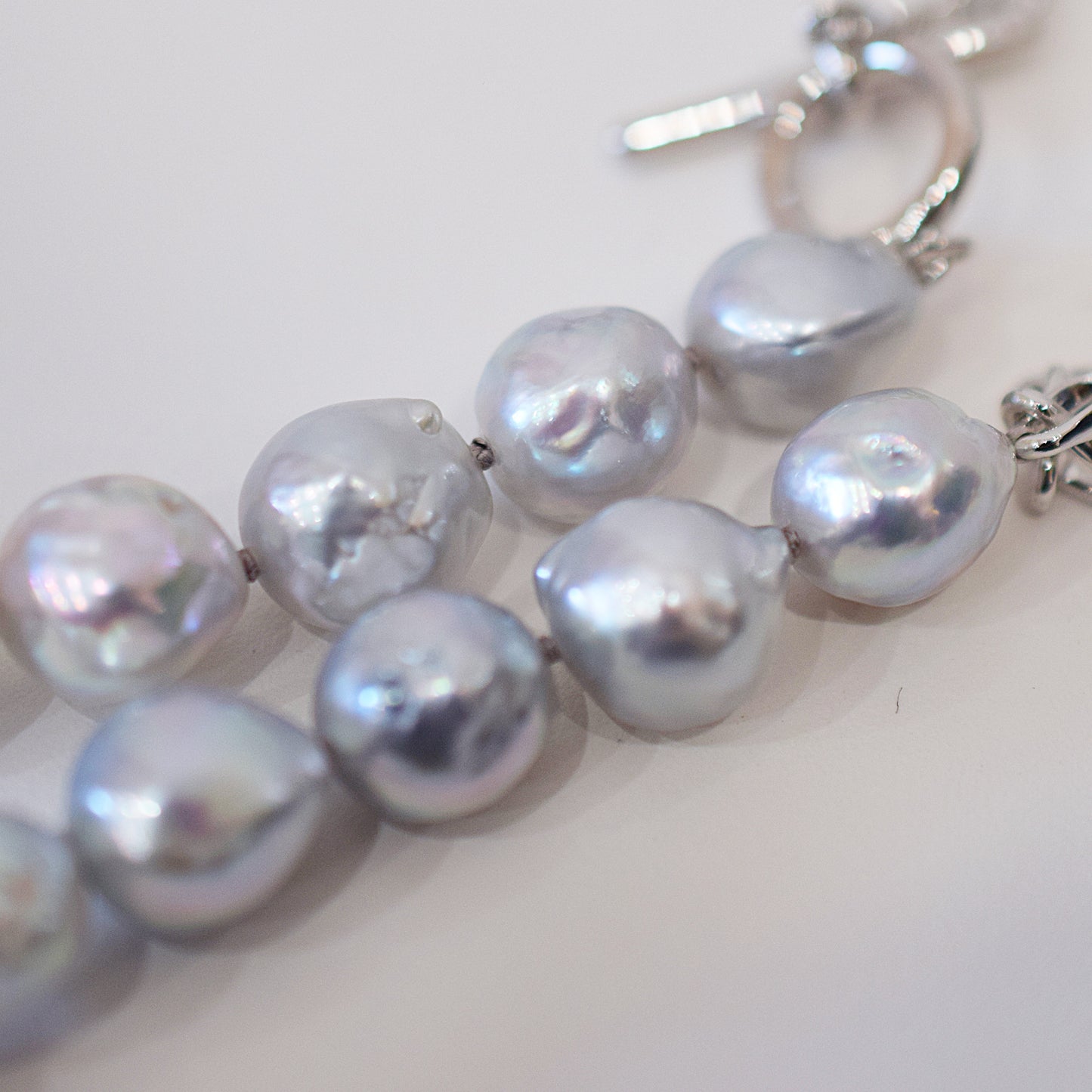 Limited to actual item Necklace Natural color Baroque 9mm - 10mm Real Akoya Pearl From Japan 17.5inch starand choker Japanese akoyapearl