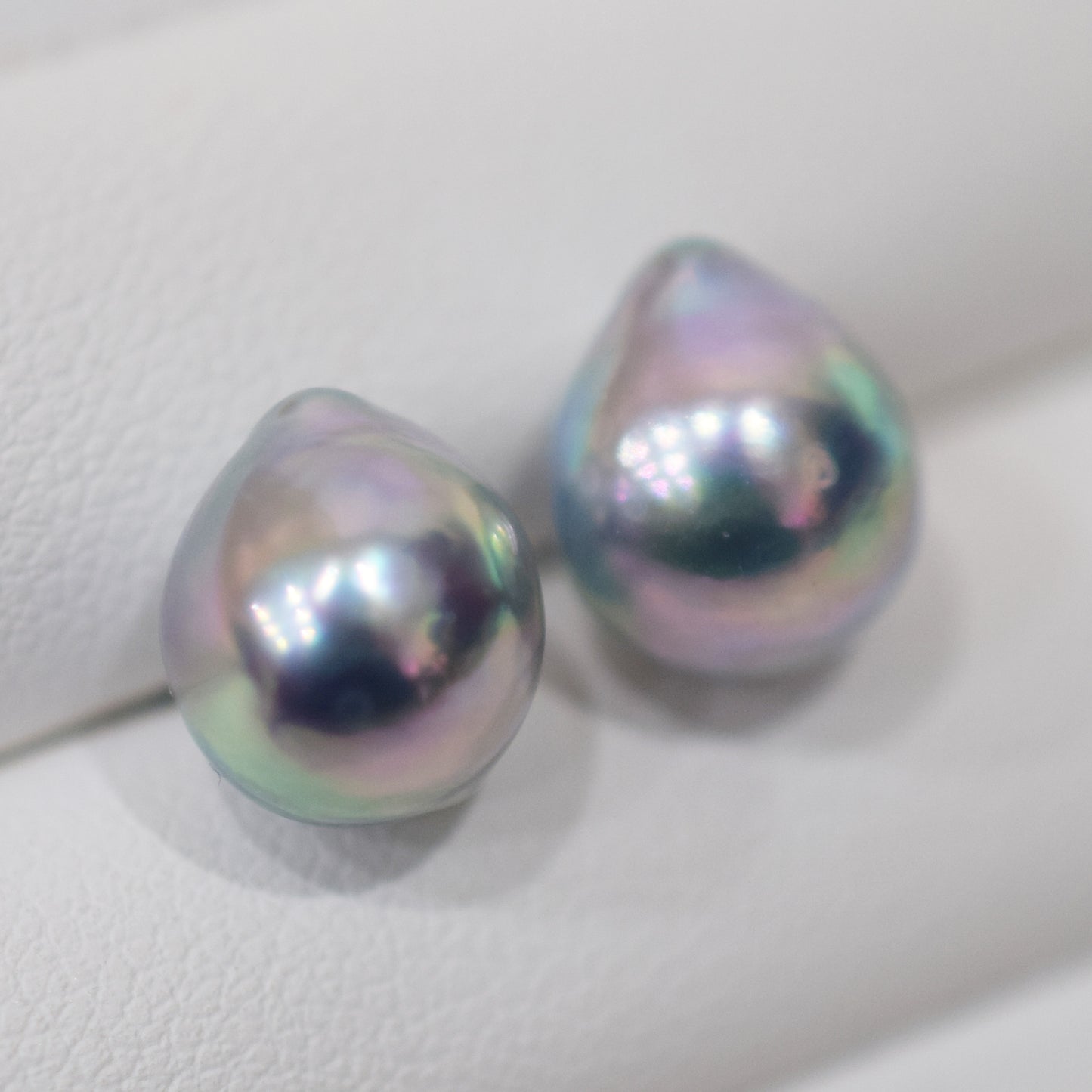 Limited to actual item Natural color akoya Baroque pearl 10mm - 10.5mm Surgical Stainless Steel Seawater Akoya Pearl Stud Earrings Japan