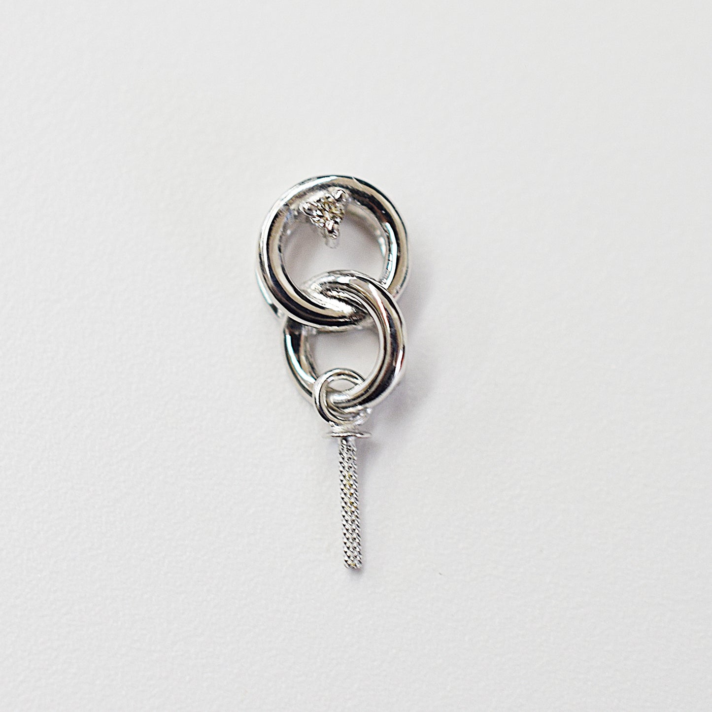 Only metal fittings 0.01ct K18YG Diamond Pendant top SIK00081