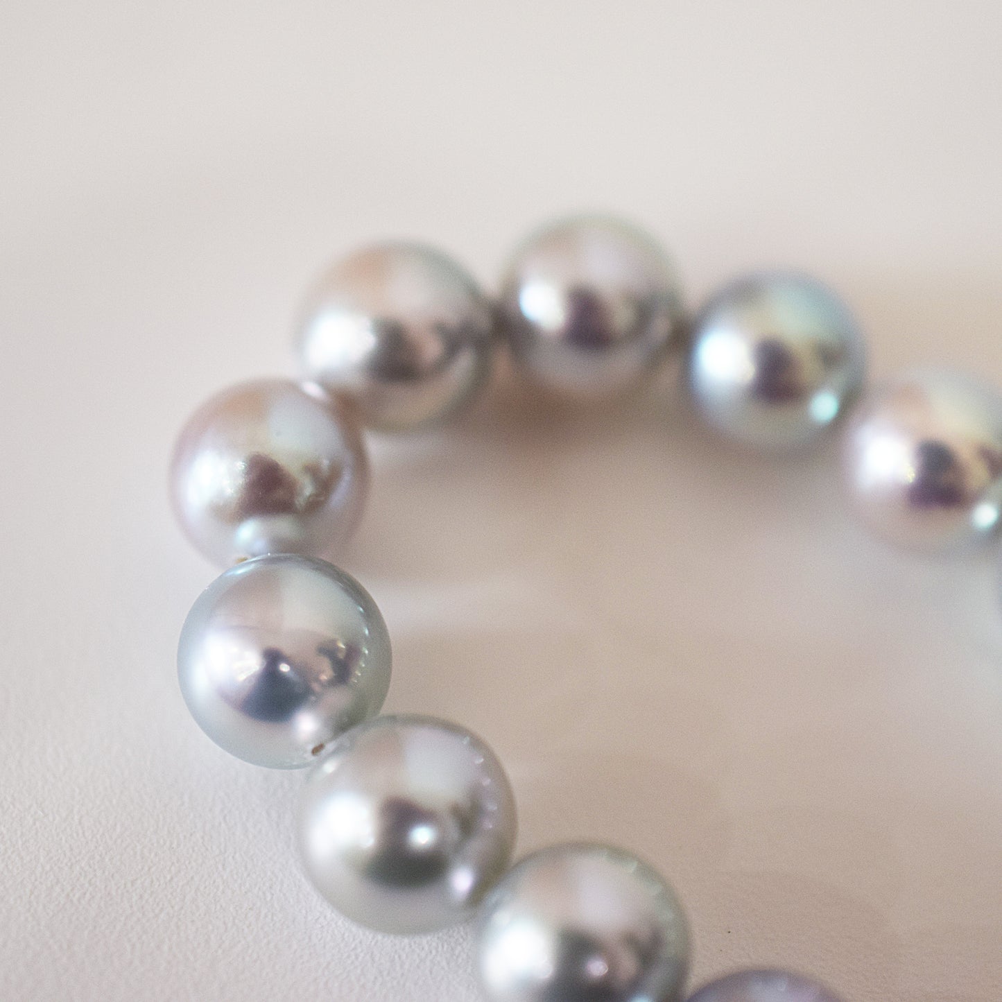 Limited to actual item Necklace Multi color Natural color Semi-round 8mm - 8.5mm Real Akoya Pearl Japan 16.1inch starand choker reenspearl