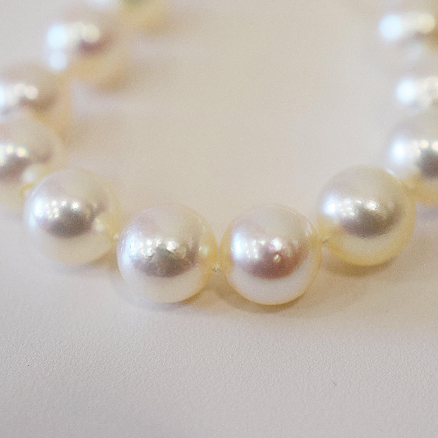 <SALE> Limited to actual item 9mm - 9.5mm White pink Semi round 〜 Baroque SV925 21cm 8.26inch Akoya Pearl Bracelet From Japan AkoyaPearl