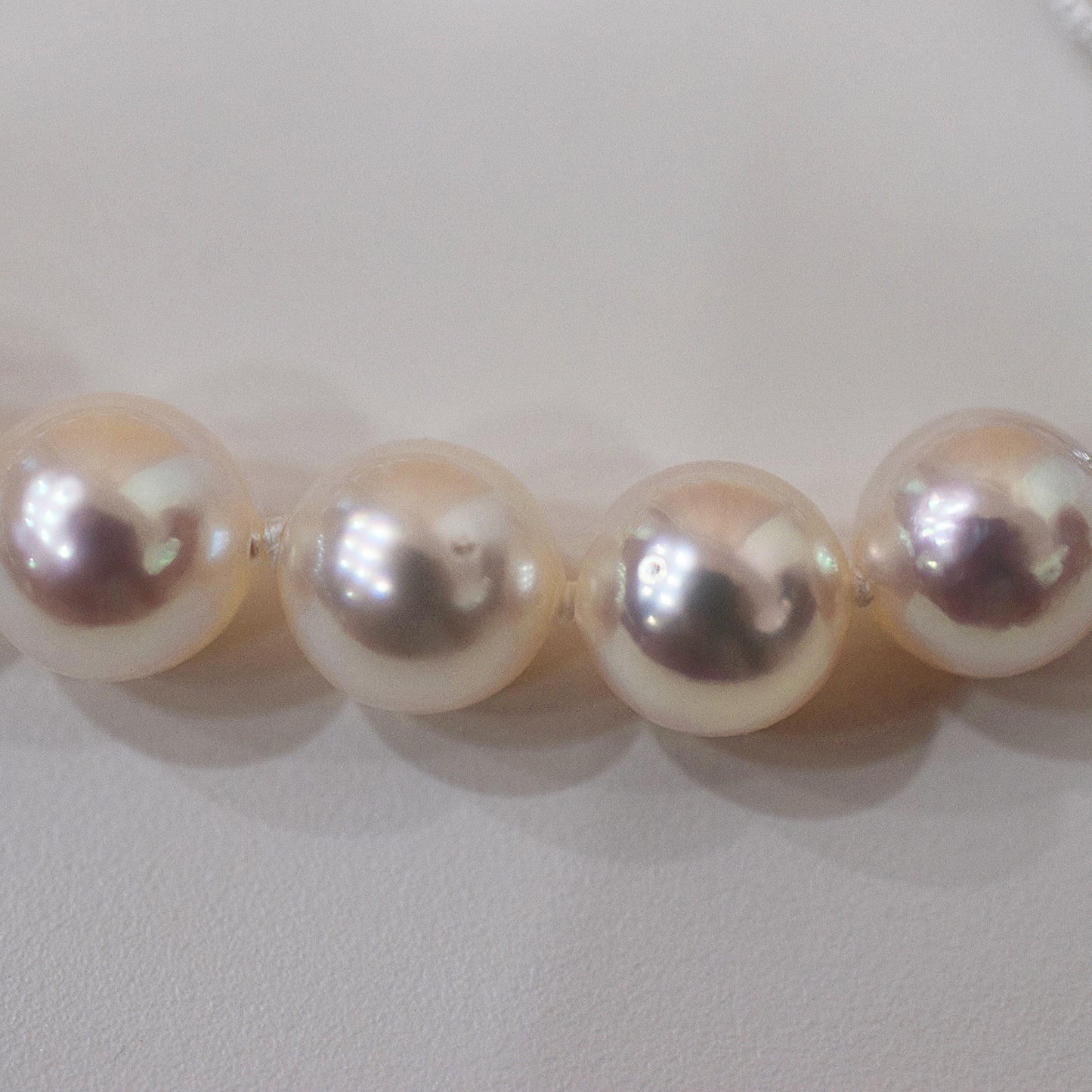 <SALE> Limited to actual item 9mm - 9.5mm White pink Semi - round SV925 19.5cm 7.67inch Akoya Pearl Bracelet From Japan AkoyaPearl Japanese