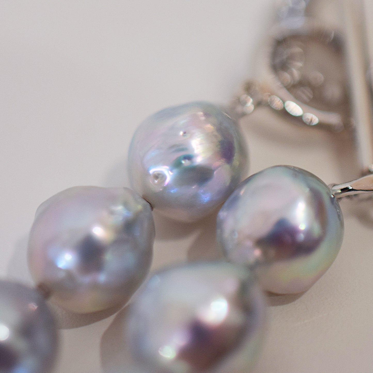 Limited to actual item Necklace Natural color Baroque 9mm - 10mm Real Akoya Pearl From Japan 17.5inch starand choker Japanese akoyapearl