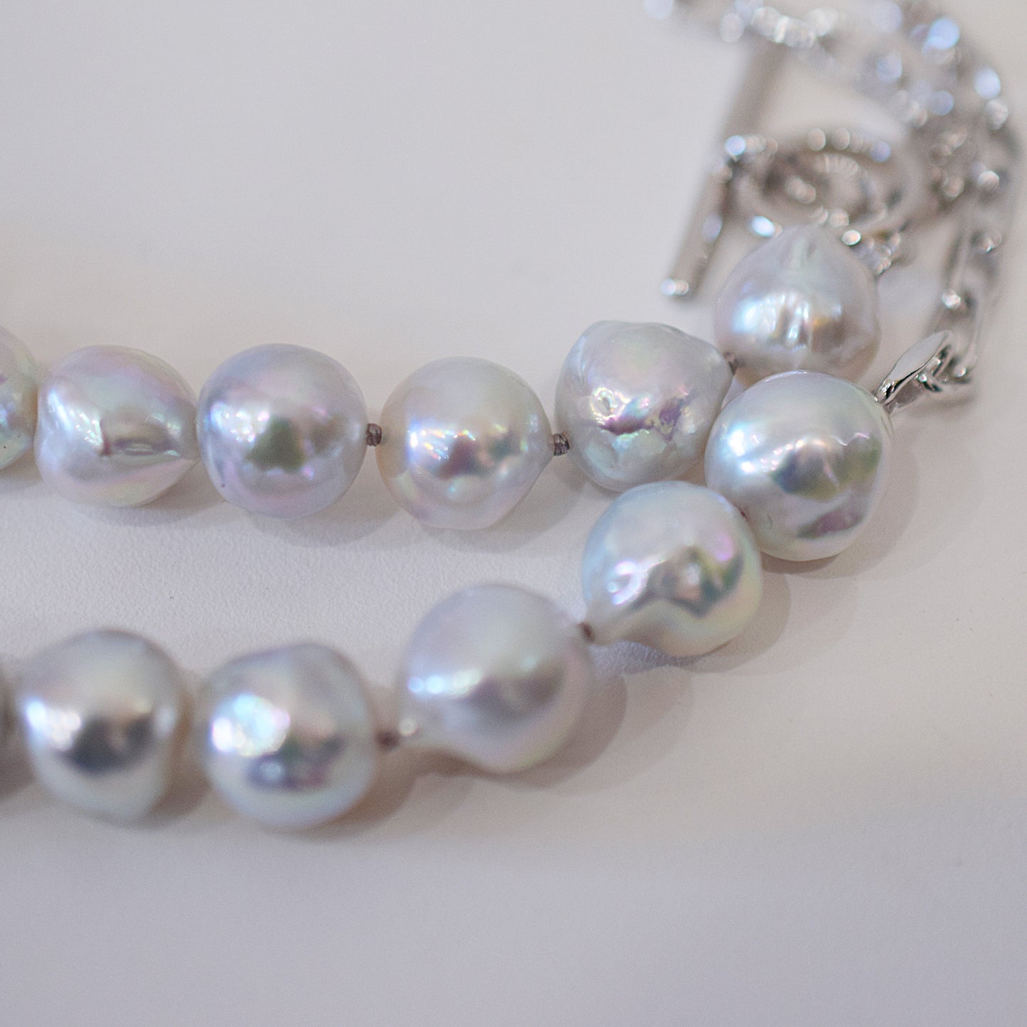 Limited to actual item Necklace Natural color Baroque 9mm - 10mm Real Akoya Pearl From Japan 17.5inch starand choker Japanese akoyapearl