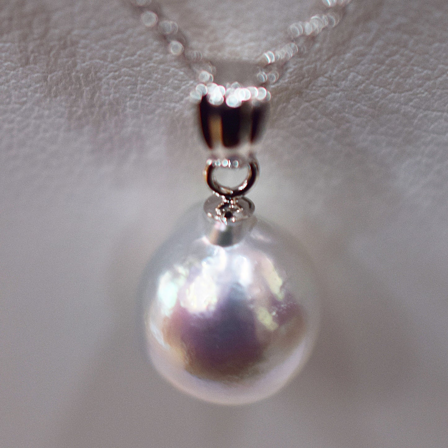 <SALE> Limited to actual item Pendant top Necklace Natural color Baroque 10.5mm Real Akoya Pearl Japan 17.7inch Japanese