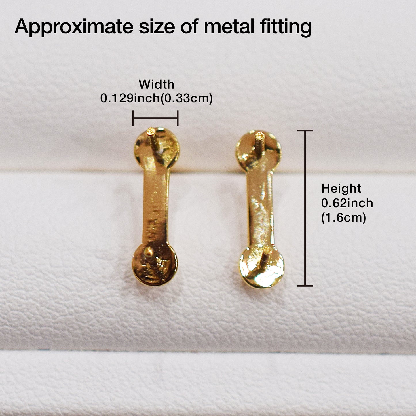 Only metal fittings K18YG stud earring Metal fitting Recommended for pearls 5mm - 8mm