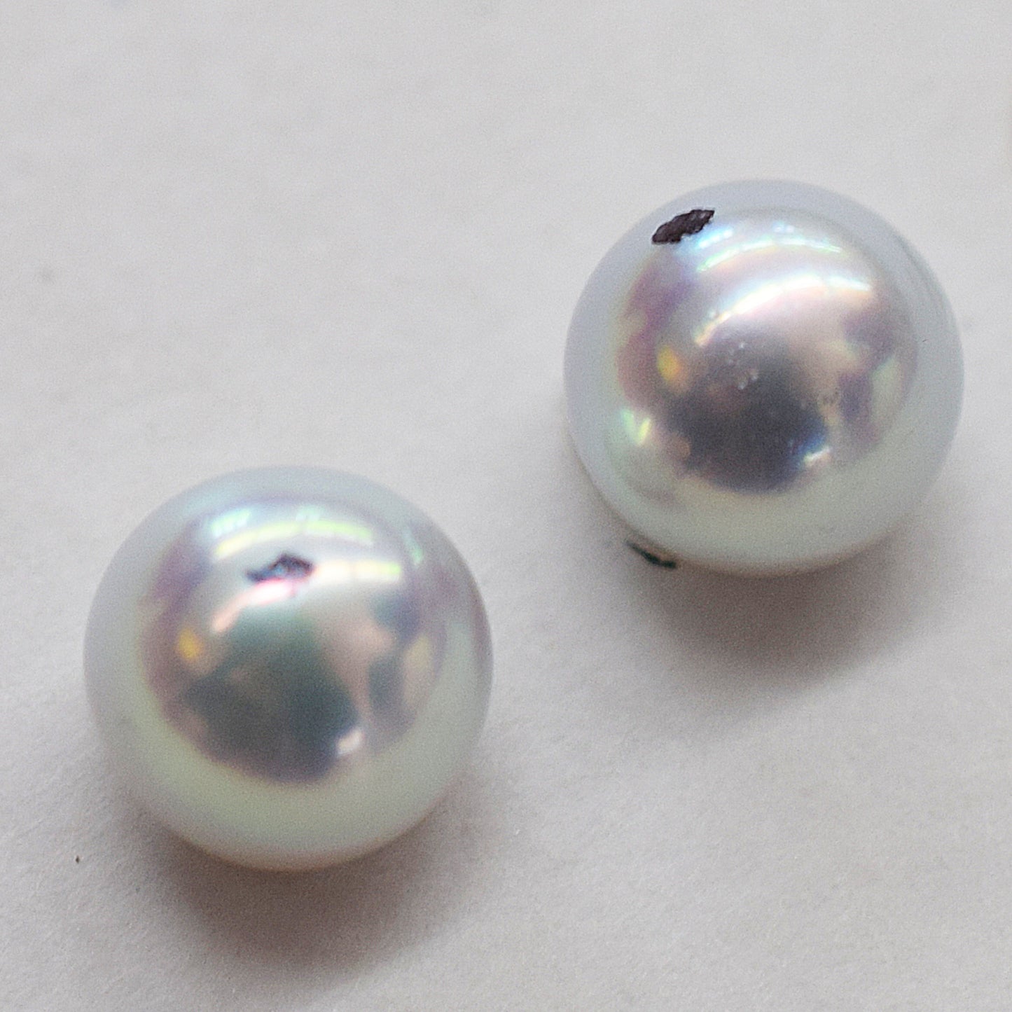 AAA rank 6.5mm - 7mm Natural 1pair 2pc Real Akoya Pearl studs Earring Japan Japanese Seawater reenspearl birthday loose