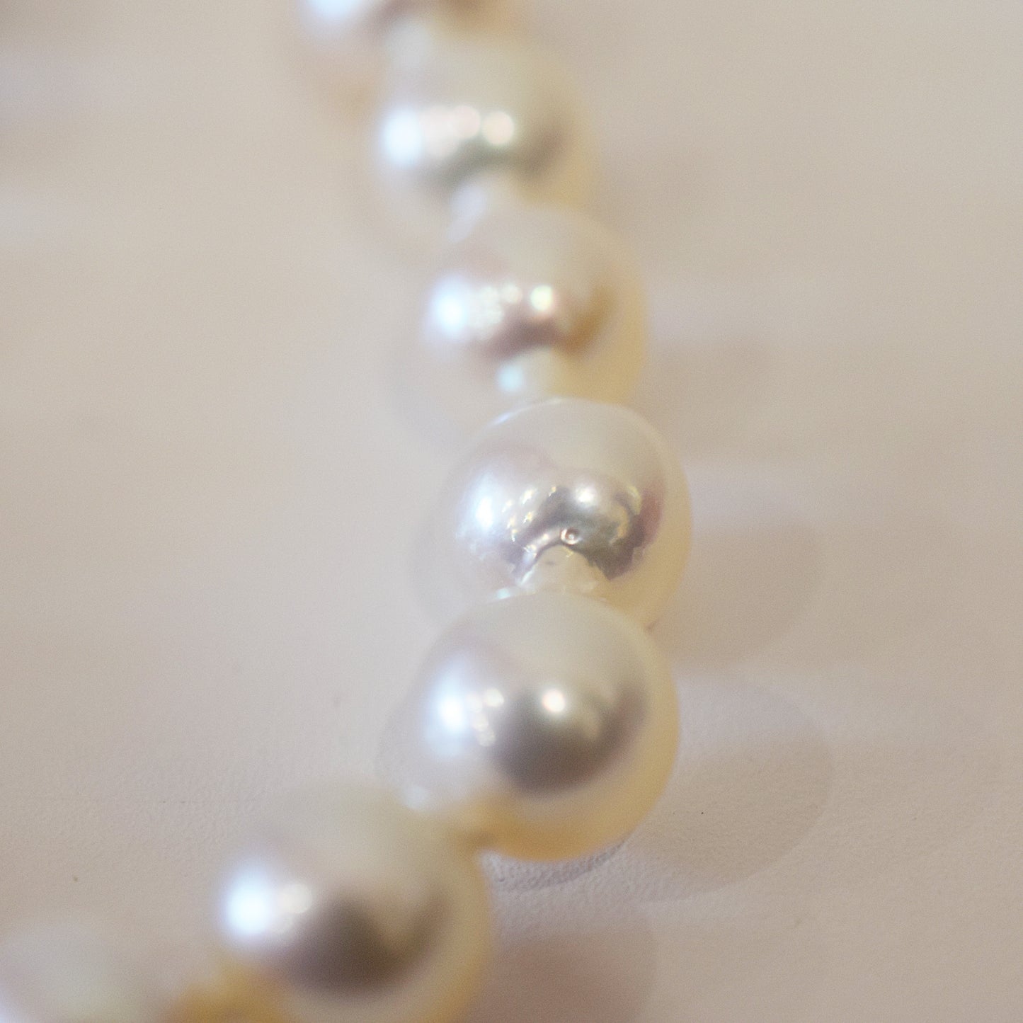 <SALE> Limited to actual item 9mm - 9.5mm White pink Semi round 〜 Baroque SV925 21cm 8.26inch Akoya Pearl Bracelet From Japan AkoyaPearl