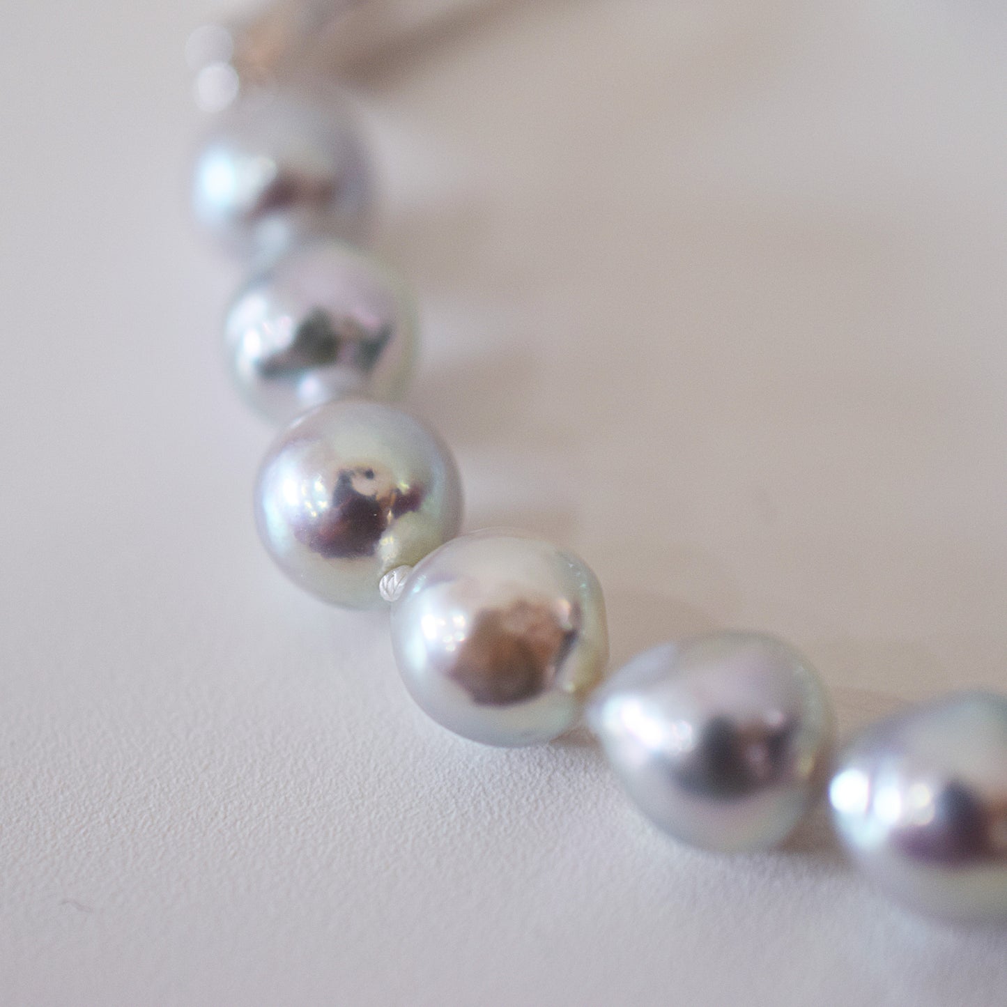 Limited to actual item 8mm - 9mm Natural color Baroque Akoya Pearl Bracelet 7.48inch Japan AkoyaPearl SV925 Wedding Japanese Seawater