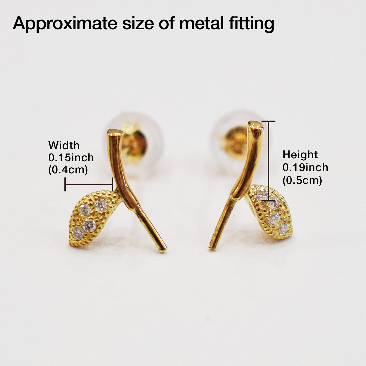 Hanadama rank Whitepink 7.5mm - 8.5mm Earring Diamond 0.02ct Seawater Real Akoya Pearl Japan anniversary Earring K18YG Japanese Wedding Jewelry reenspearl