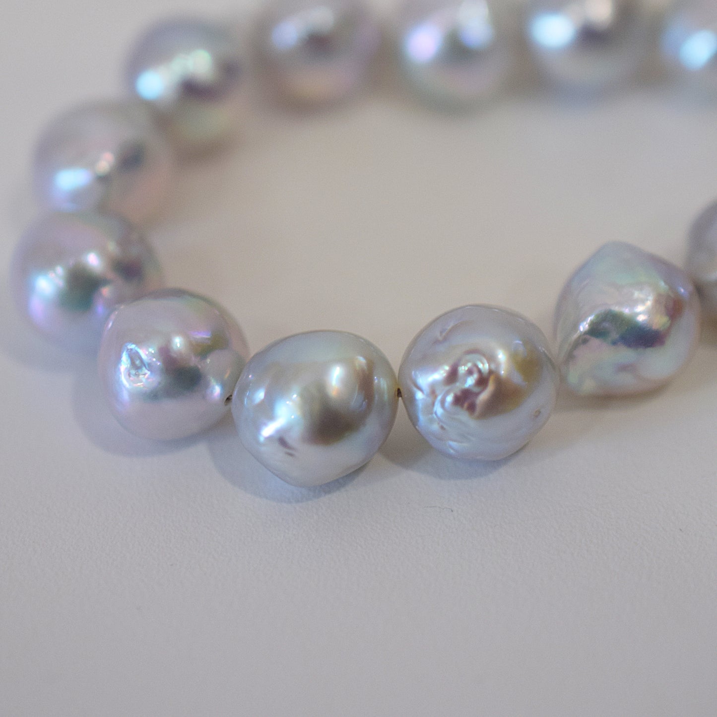 Limited to actual item Necklace Natural color Baroque 9mm - 10mm Real Akoya Pearl From Japan 17.5inch starand choker Japanese akoyapearl